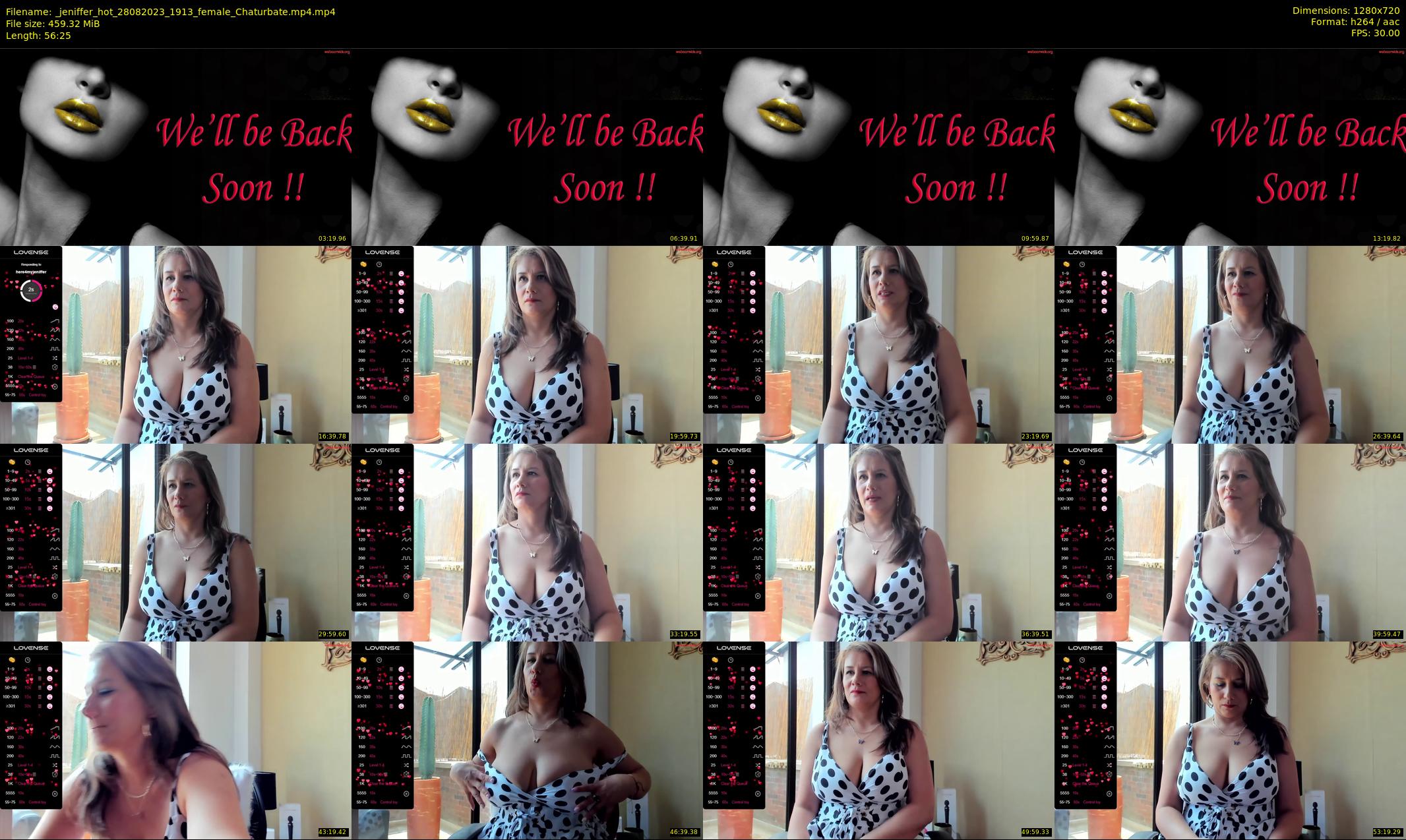 _jeniffer_hot — 57 minute Chaturbate female cam show recording, 720p, Aug 28, 2023