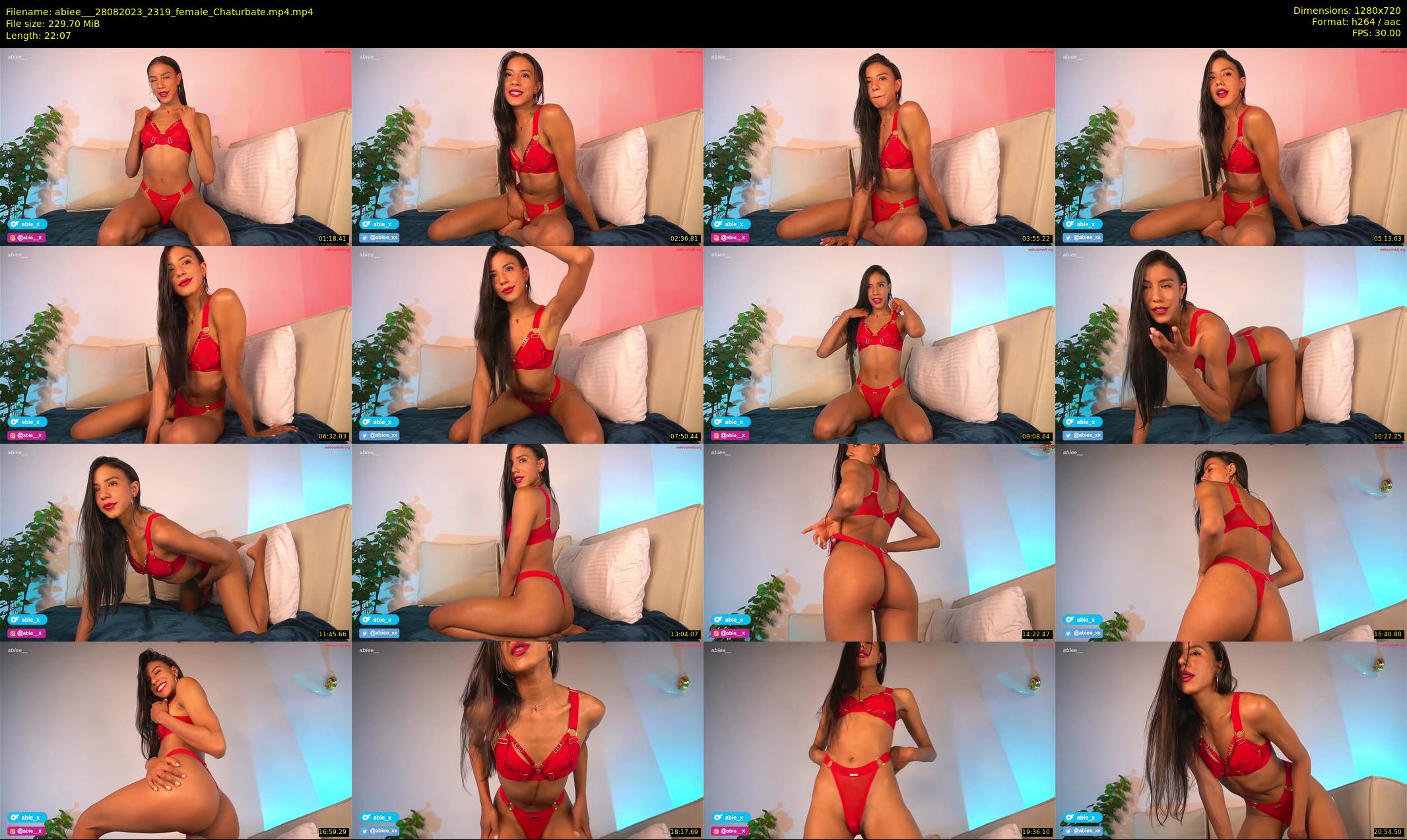 abiee__ — 23 minute Chaturbate female cam show recording, 720p, Aug 28, 2023