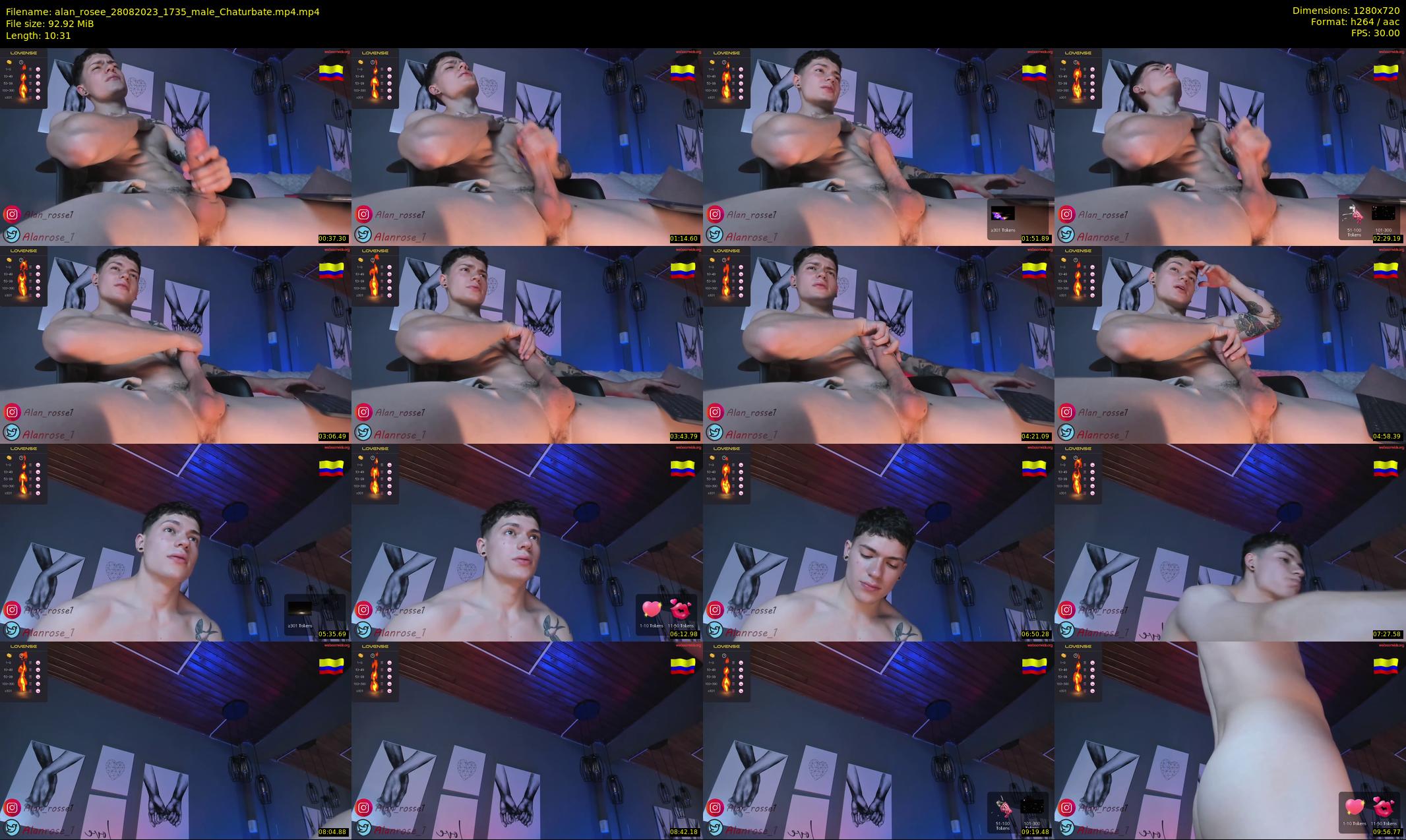 alan_rosee — 11 minute Chaturbate male cam show recording, 720p, Aug 28, 2023