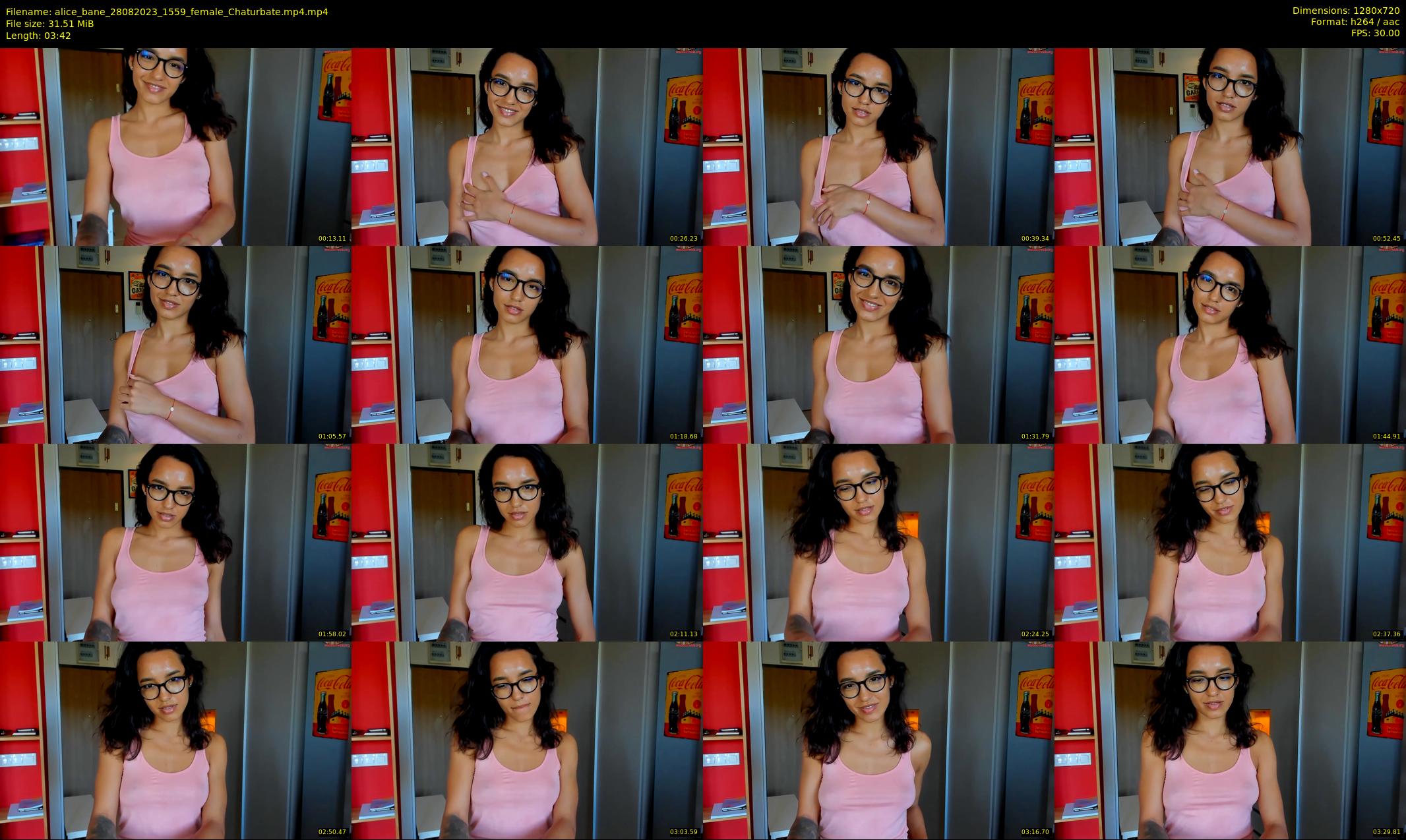 alice_bane — 4 minute Chaturbate female cam show recording, 720p, Aug 28, 2023