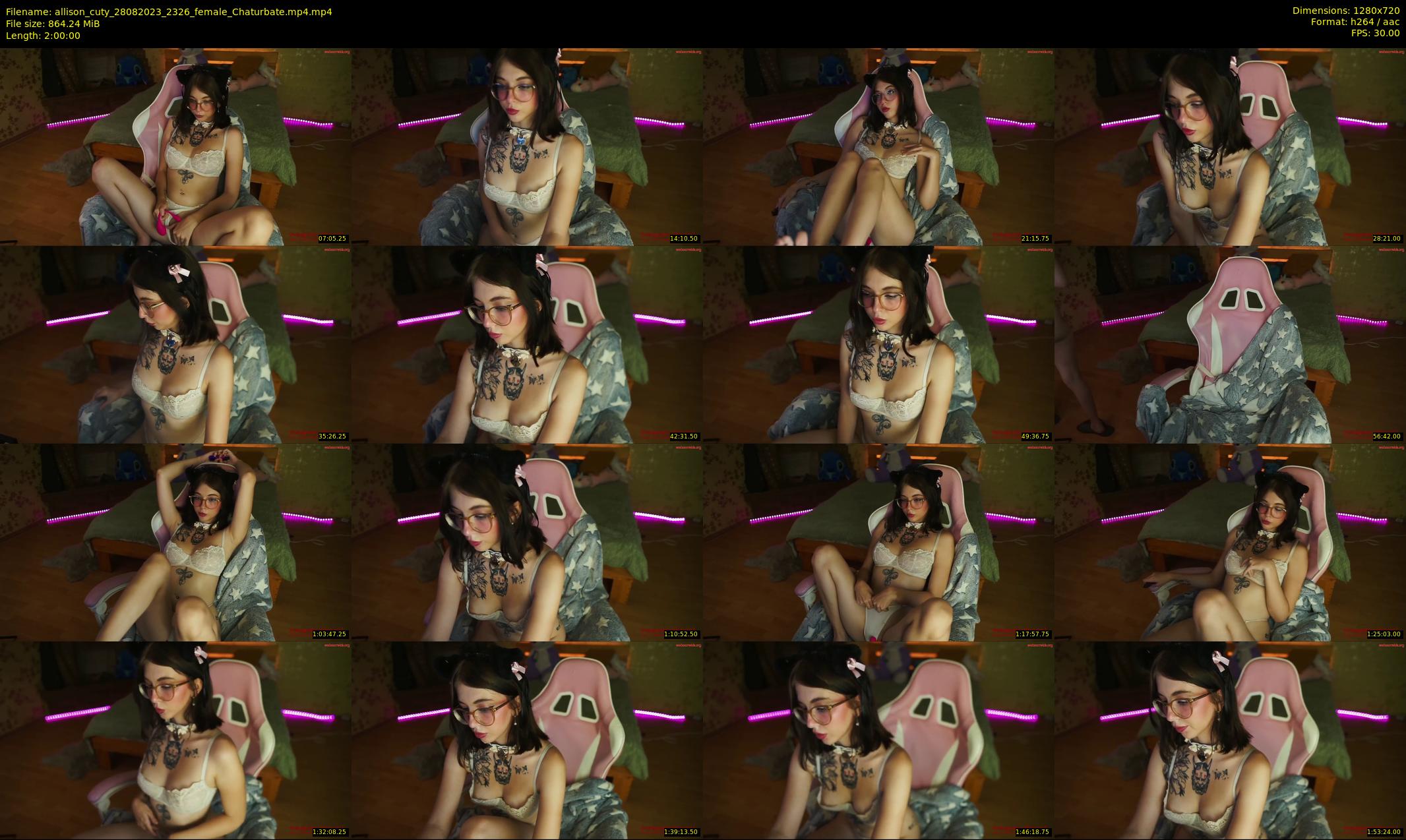 allison_cuty — 120 minute Chaturbate female cam show recording, 720p, Aug 28, 2023