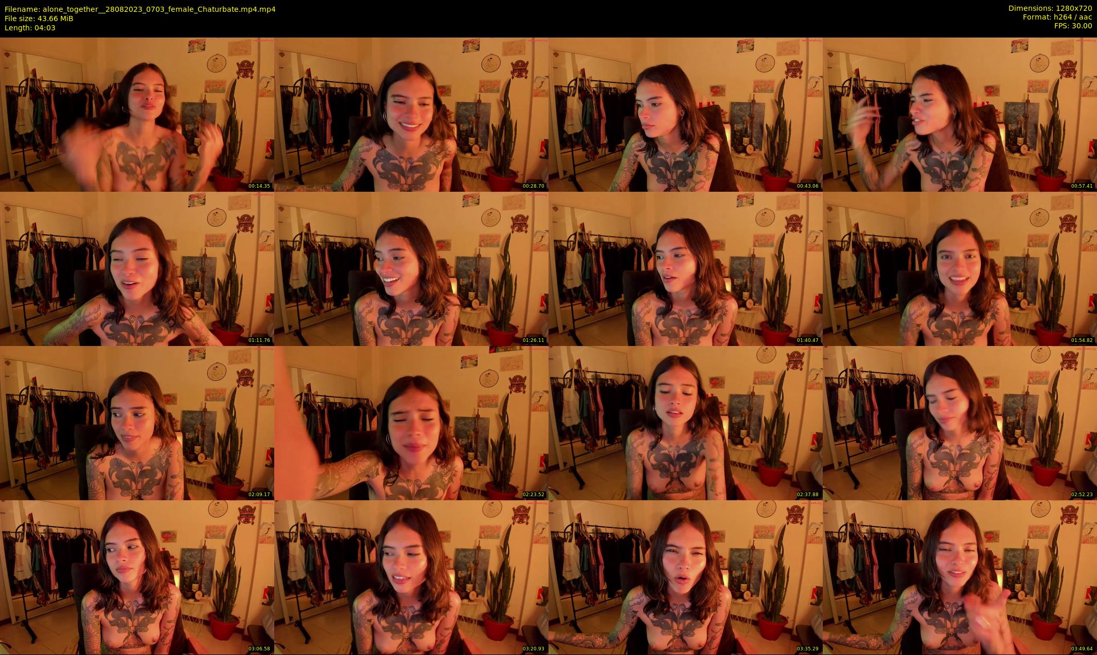 alone_together_ — 5 minute Chaturbate female cam show recording, 720p, Aug 28, 2023