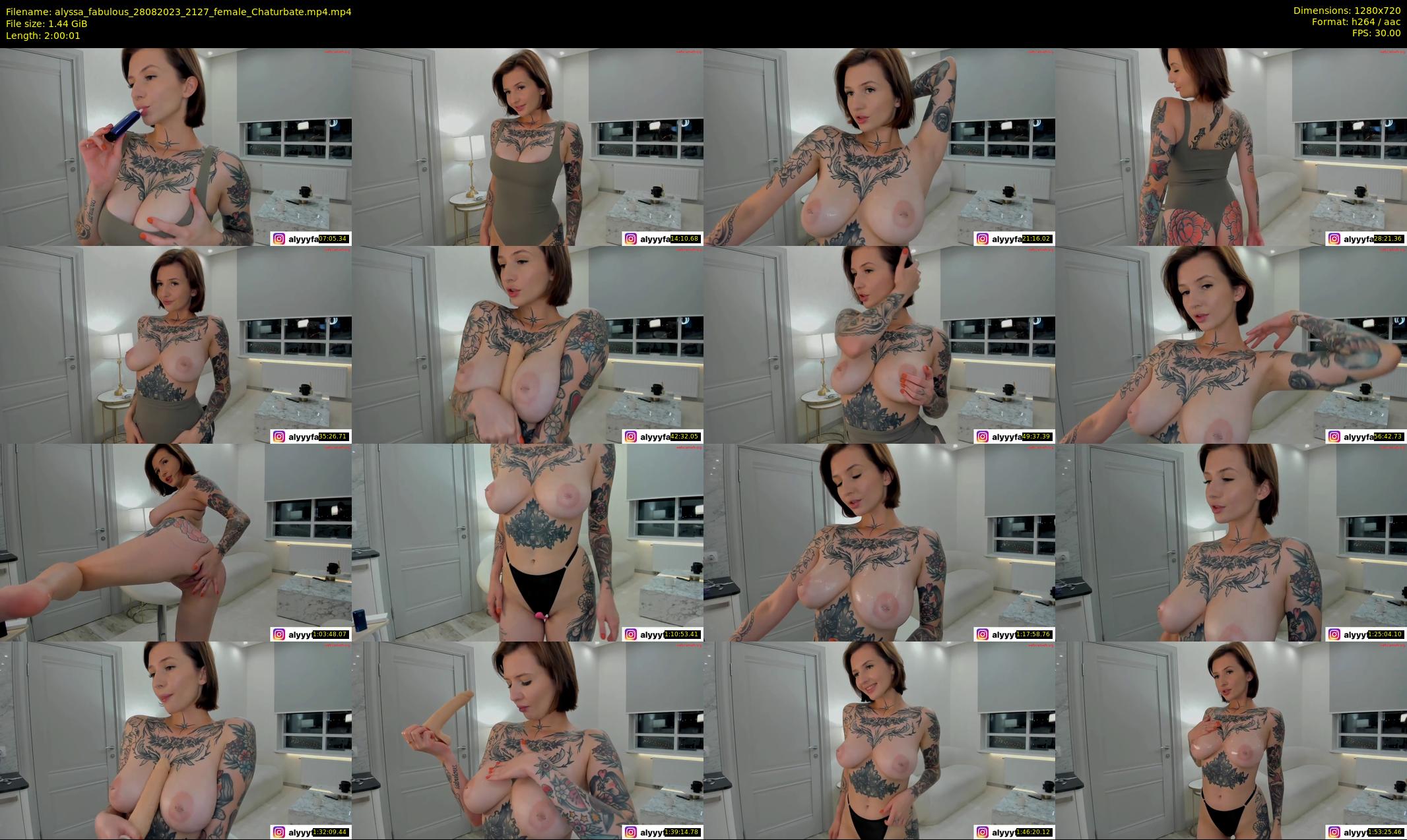 alyssa_fabulous — 121 minute Chaturbate female cam show recording, 720p, Aug 28, 2023