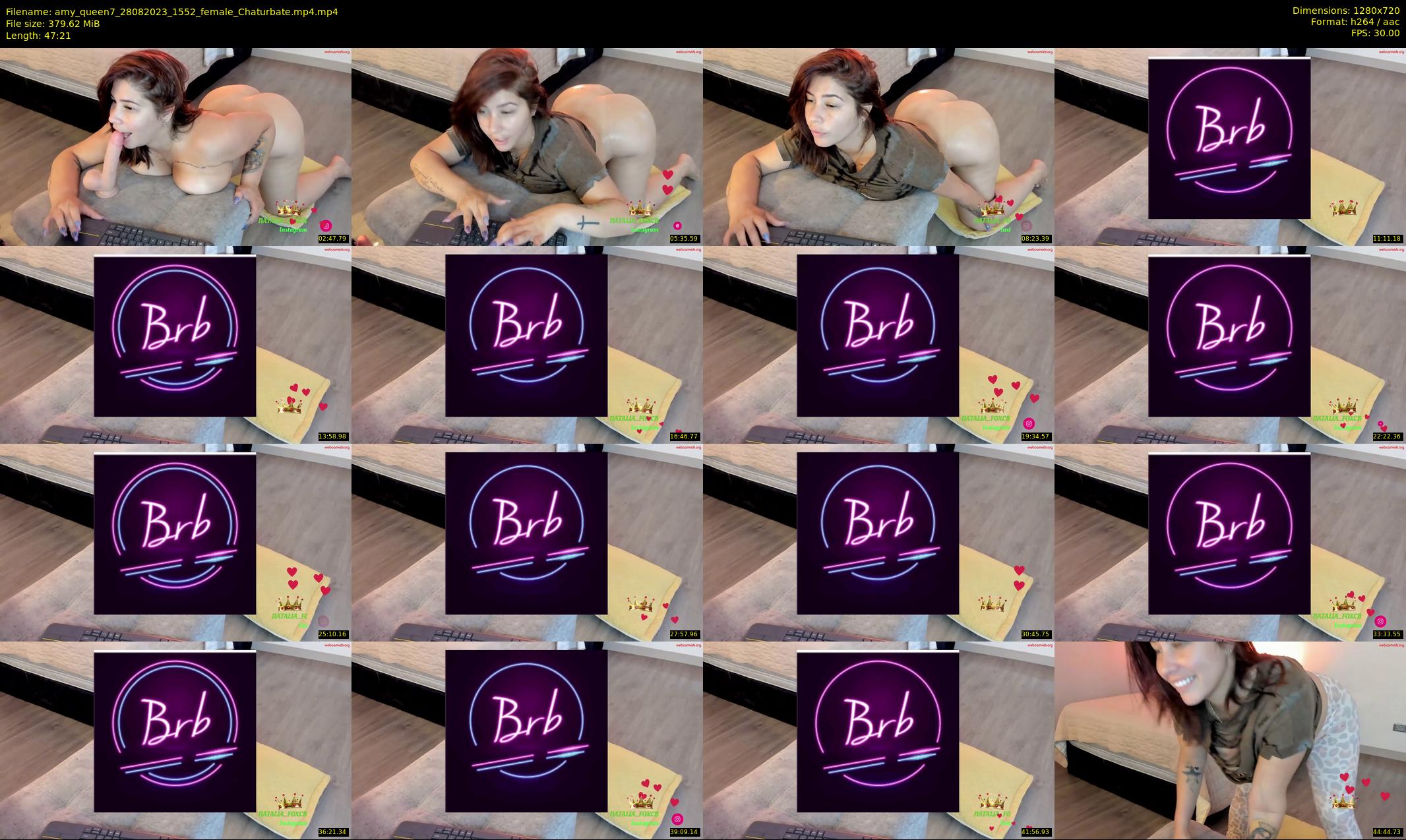 amy_queen7 — 48 minute Chaturbate female cam show recording, 720p, Aug 28, 2023