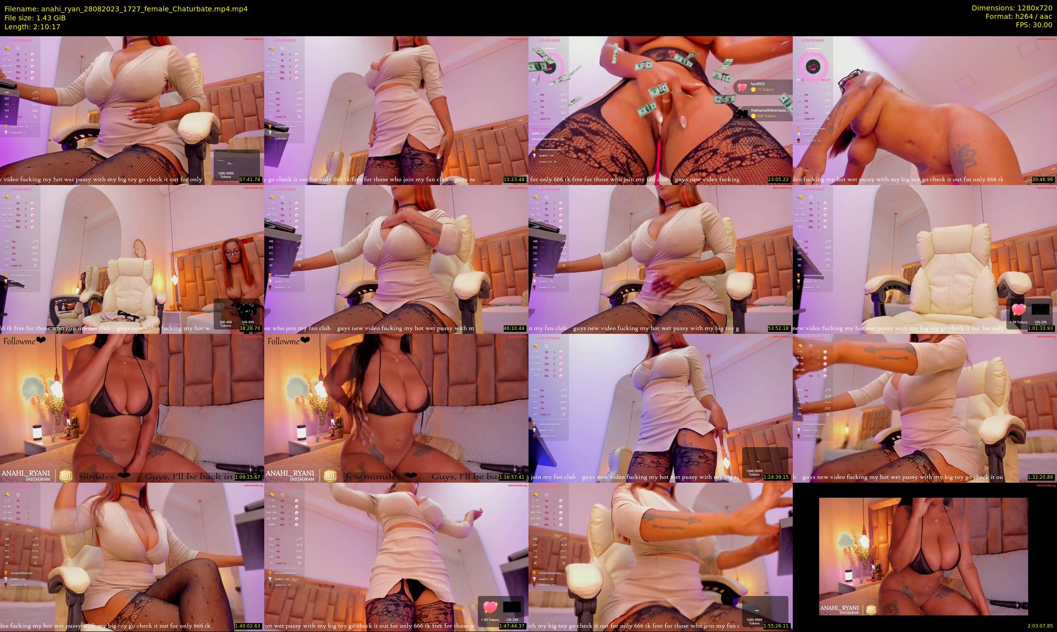 anahi_ryan — 131 minute Chaturbate female cam show recording, 720p, Aug 28, 2023
