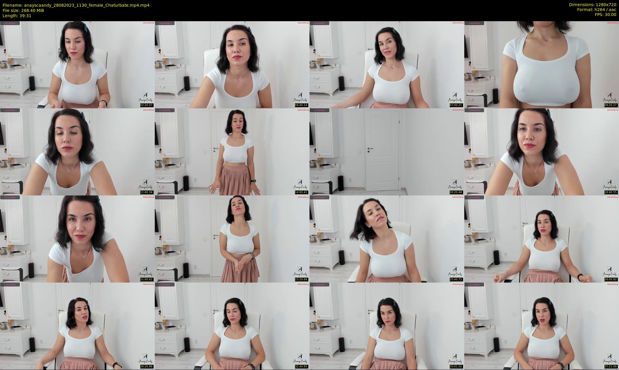 anayscaandy — 40 minute Chaturbate female cam show recording, 720p, Aug 28, 2023