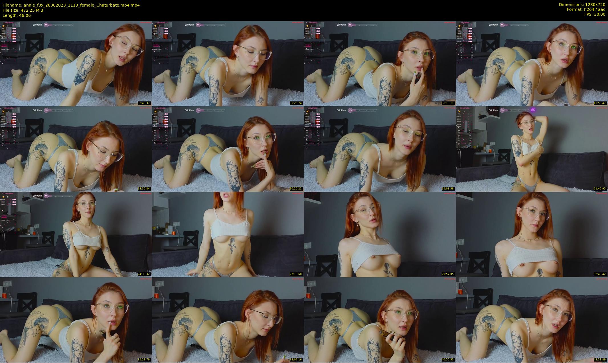 annie_f0x — 47 minute Chaturbate female cam show recording, 720p, Aug 28, 2023
