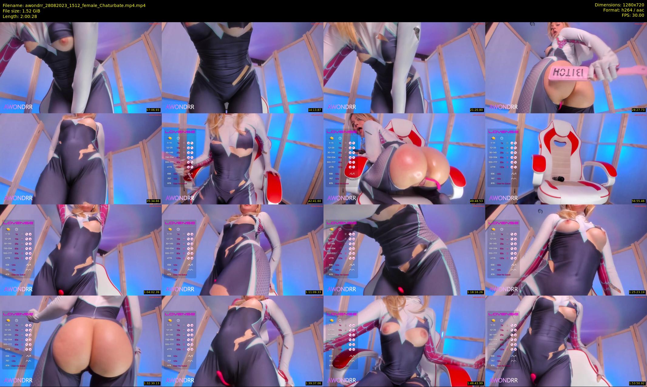 awondrr — 121 minute Chaturbate female cam show recording, 720p, Aug 28, 2023