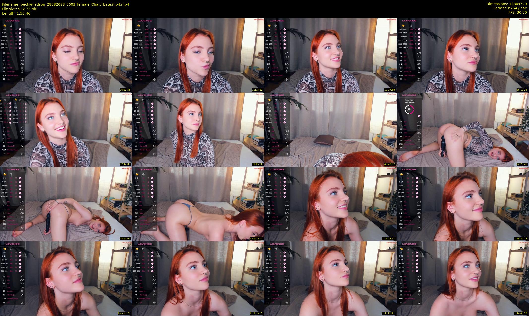 beckymadson — 111 minute Chaturbate female cam show recording, 720p, Aug 28, 2023