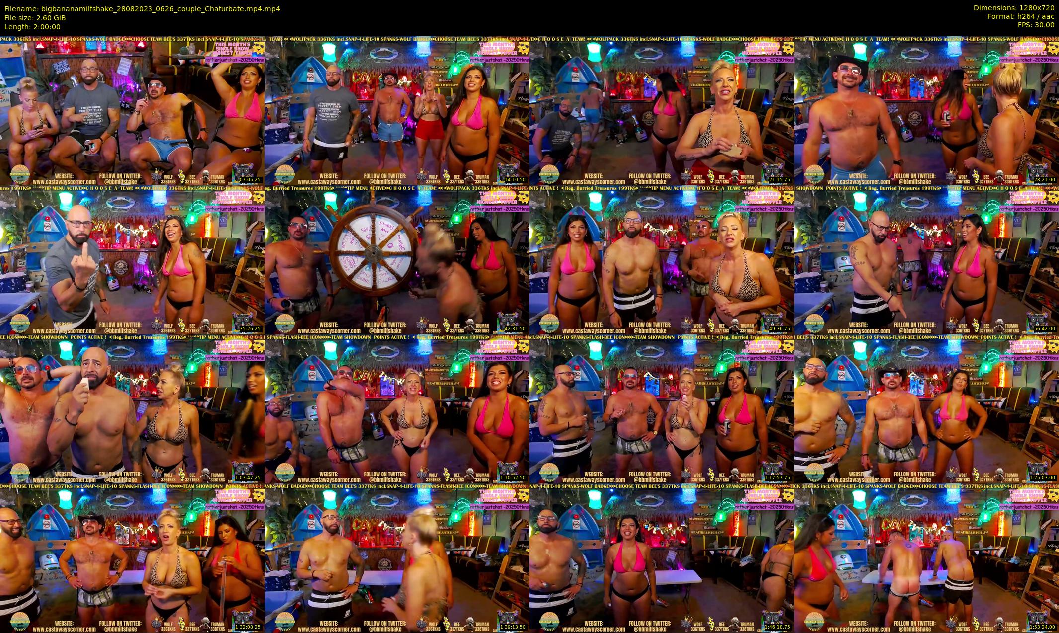 bigbananamilfshake — 120 minute Chaturbate couple cam show recording, 720p, Aug 28, 2023