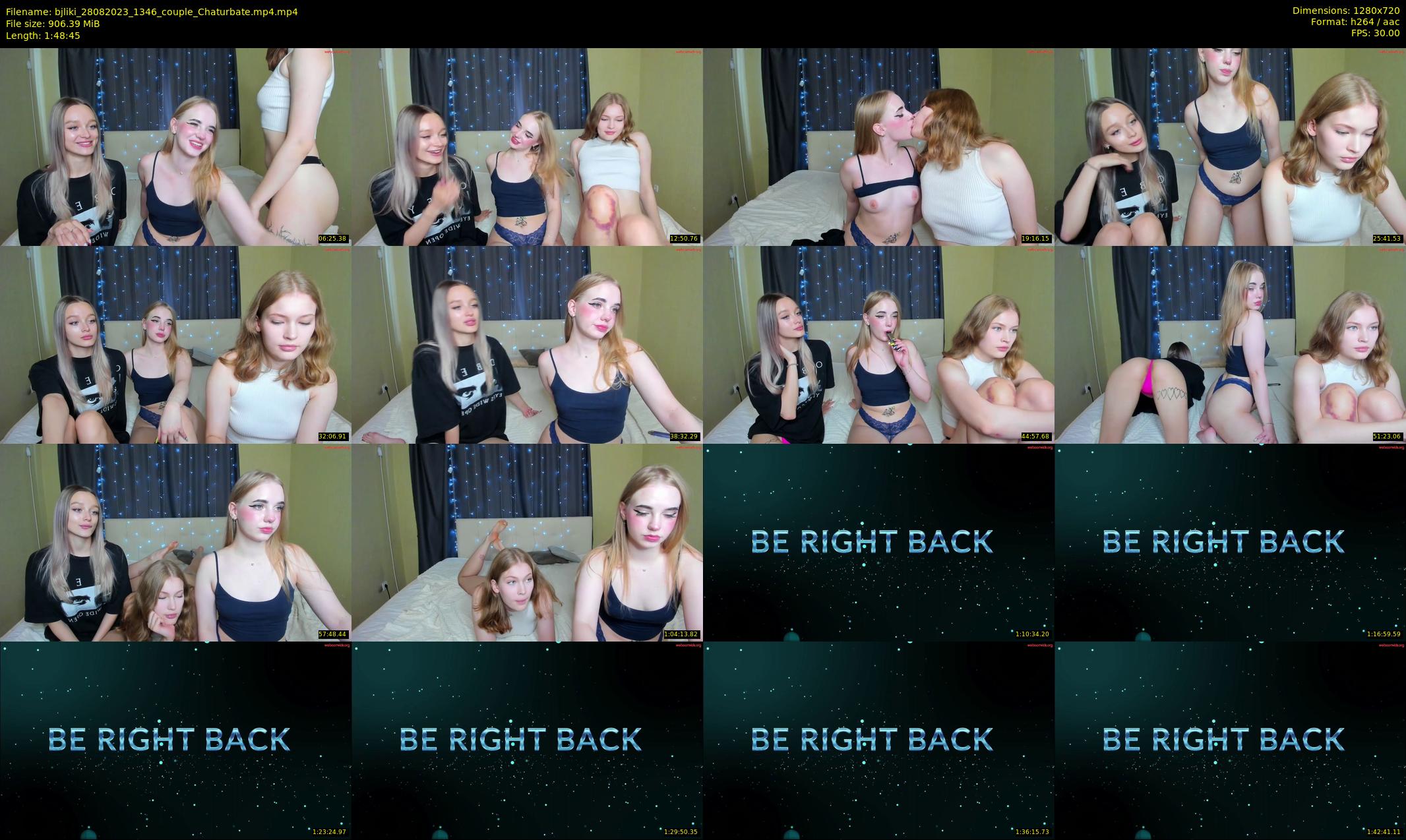 bjliki — 109 minute Chaturbate couple cam show recording, 720p, Aug 28, 2023