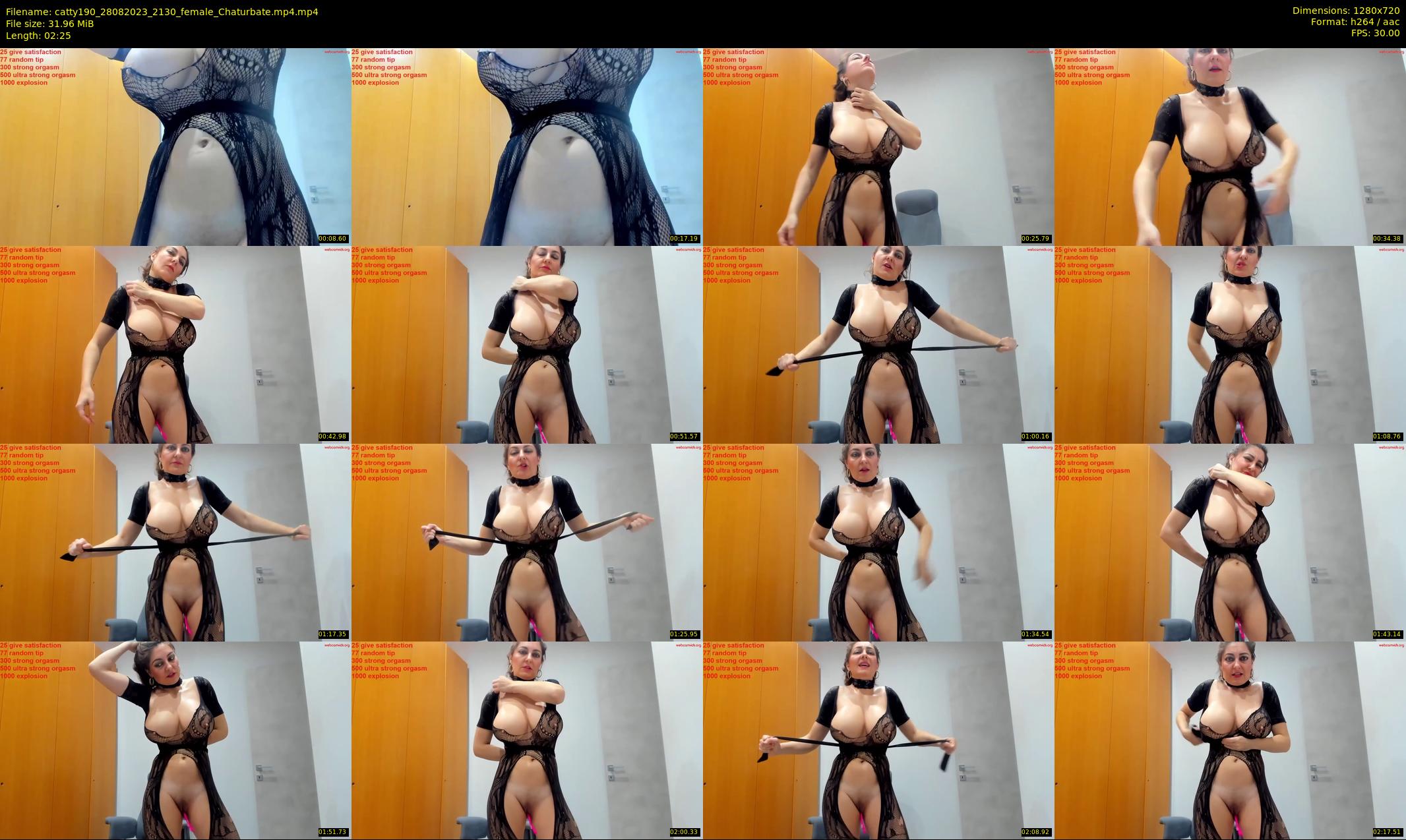 catty190 — 3 minute Chaturbate female cam show recording, 720p, Aug 28, 2023