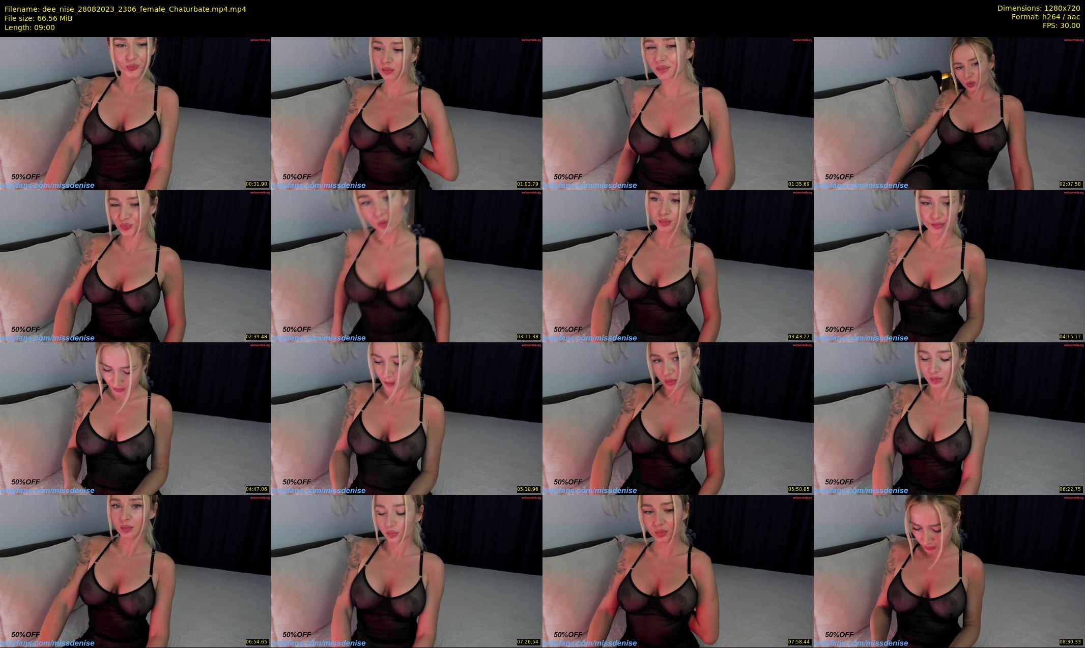 dee_nise — 9 minute Chaturbate female cam show recording, 720p, Aug 28, 2023