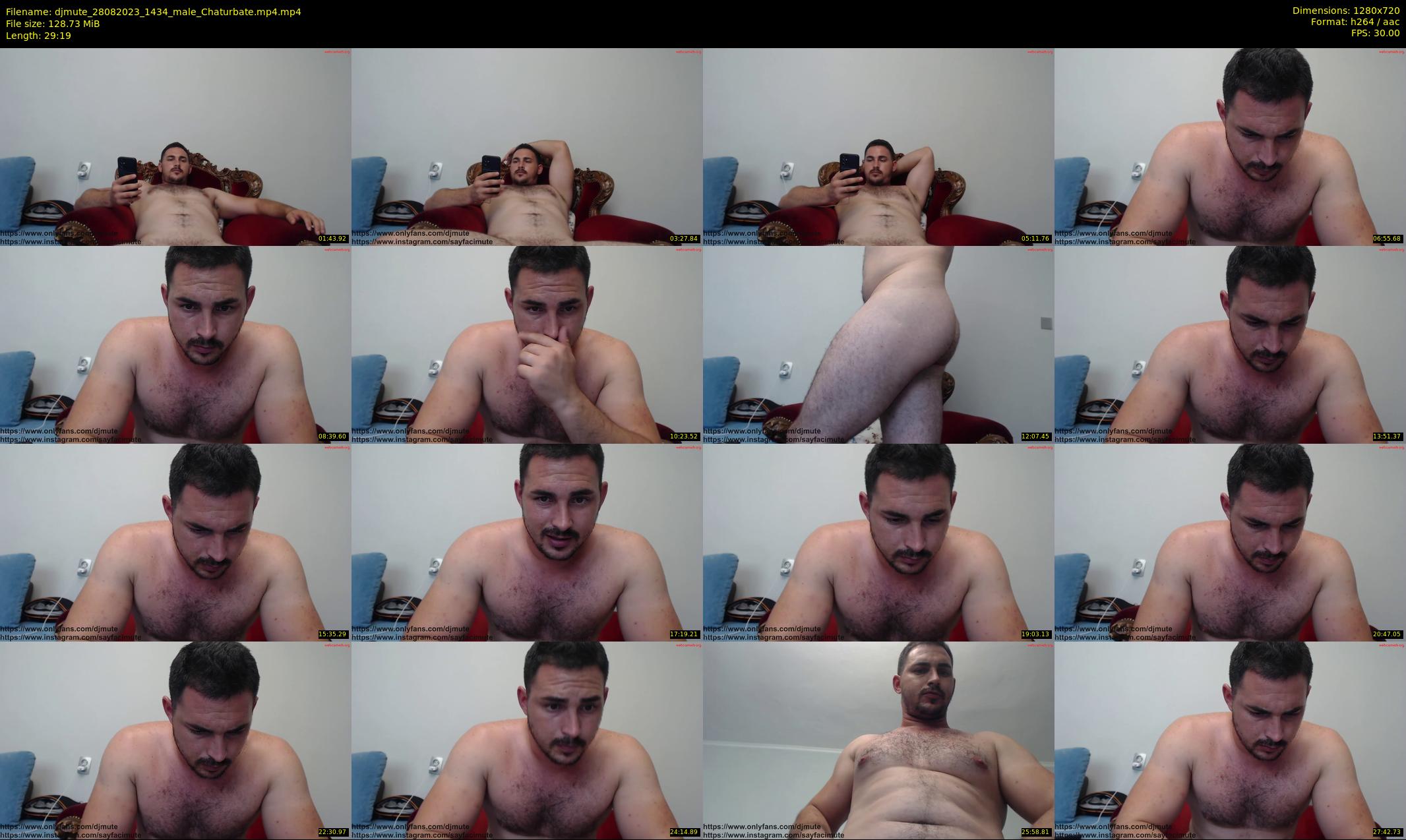 djmute — 30 minute Chaturbate male cam show recording, 720p, Aug 28, 2023