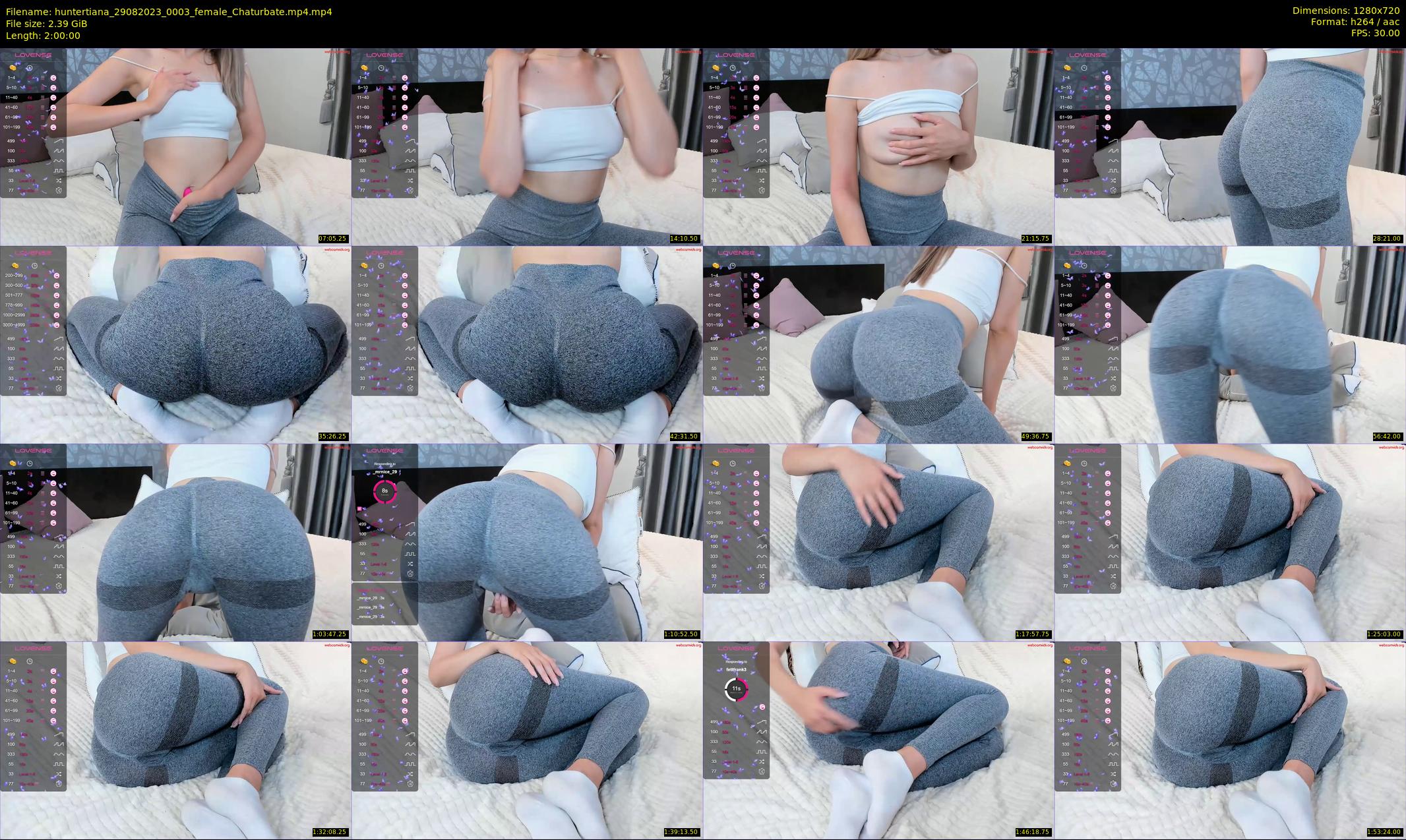 huntertiana — 120 minute Chaturbate female cam show recording, 720p, Aug 29, 2023