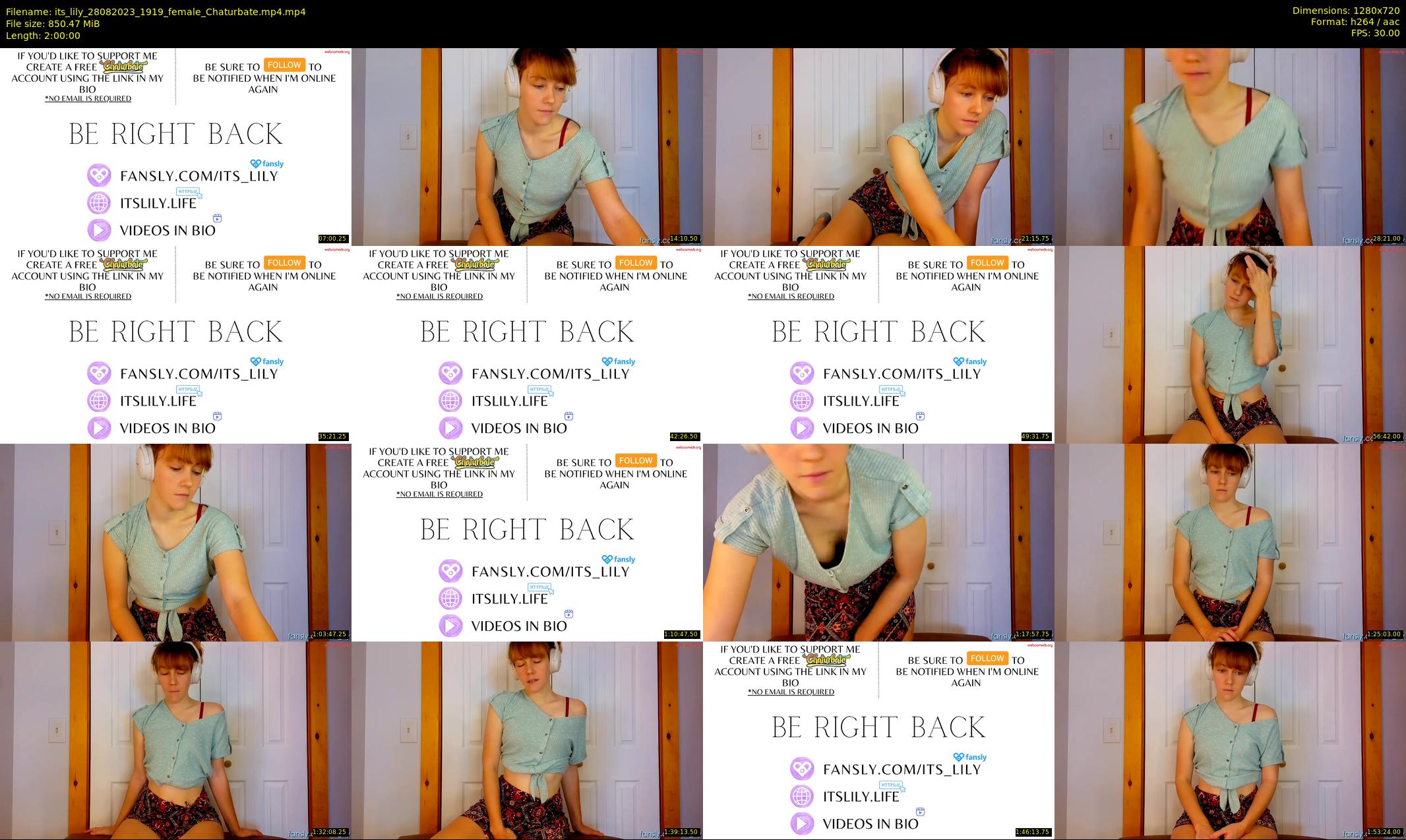 its_lily — 120 minute Chaturbate female cam show recording, 720p, Aug 28, 2023