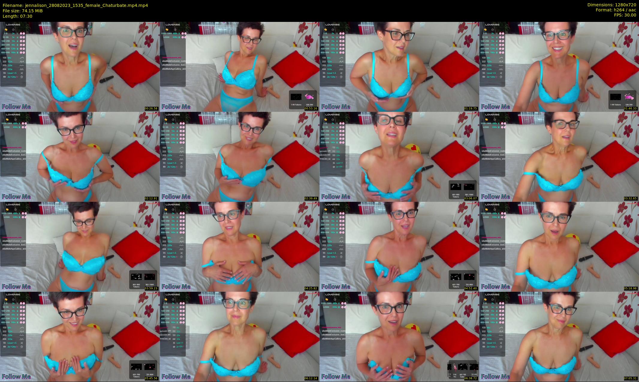 jennalison — 8 minute Chaturbate female cam show recording, 720p, Aug 28, 2023