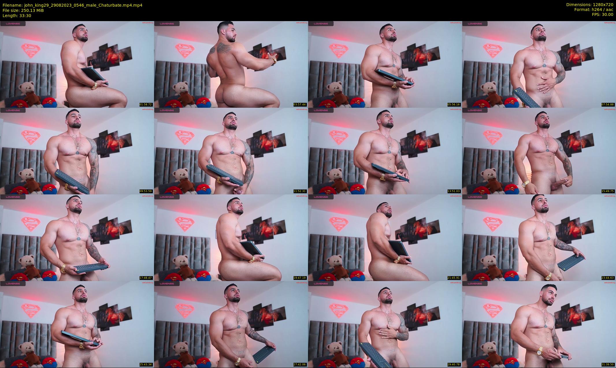 john_king29 — 34 minute Chaturbate male cam show recording, 720p, Aug 29, 2023