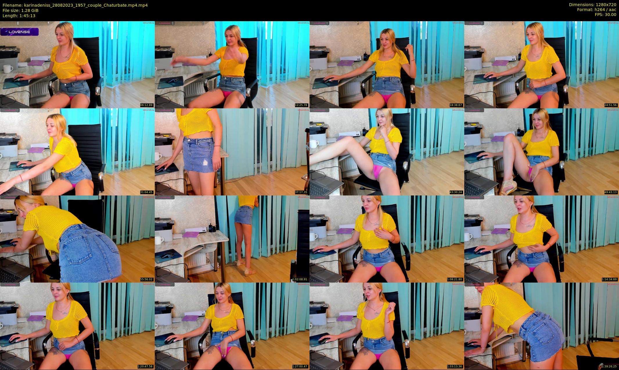karinadeniss — 106 minute Chaturbate couple cam show recording, 720p, Aug 28, 2023