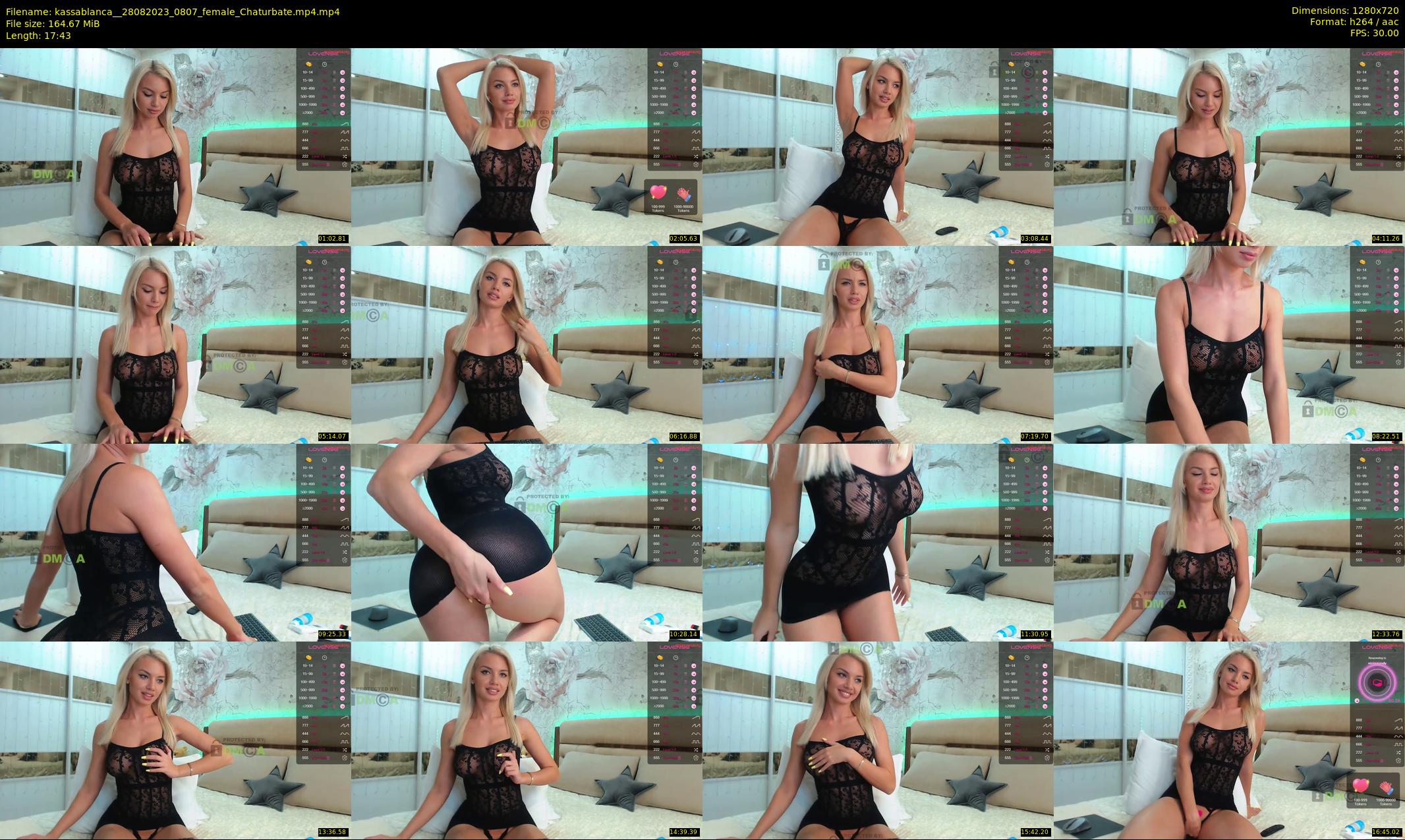 kassablanca_ — 18 minute Chaturbate female cam show recording, 720p, Aug 28, 2023