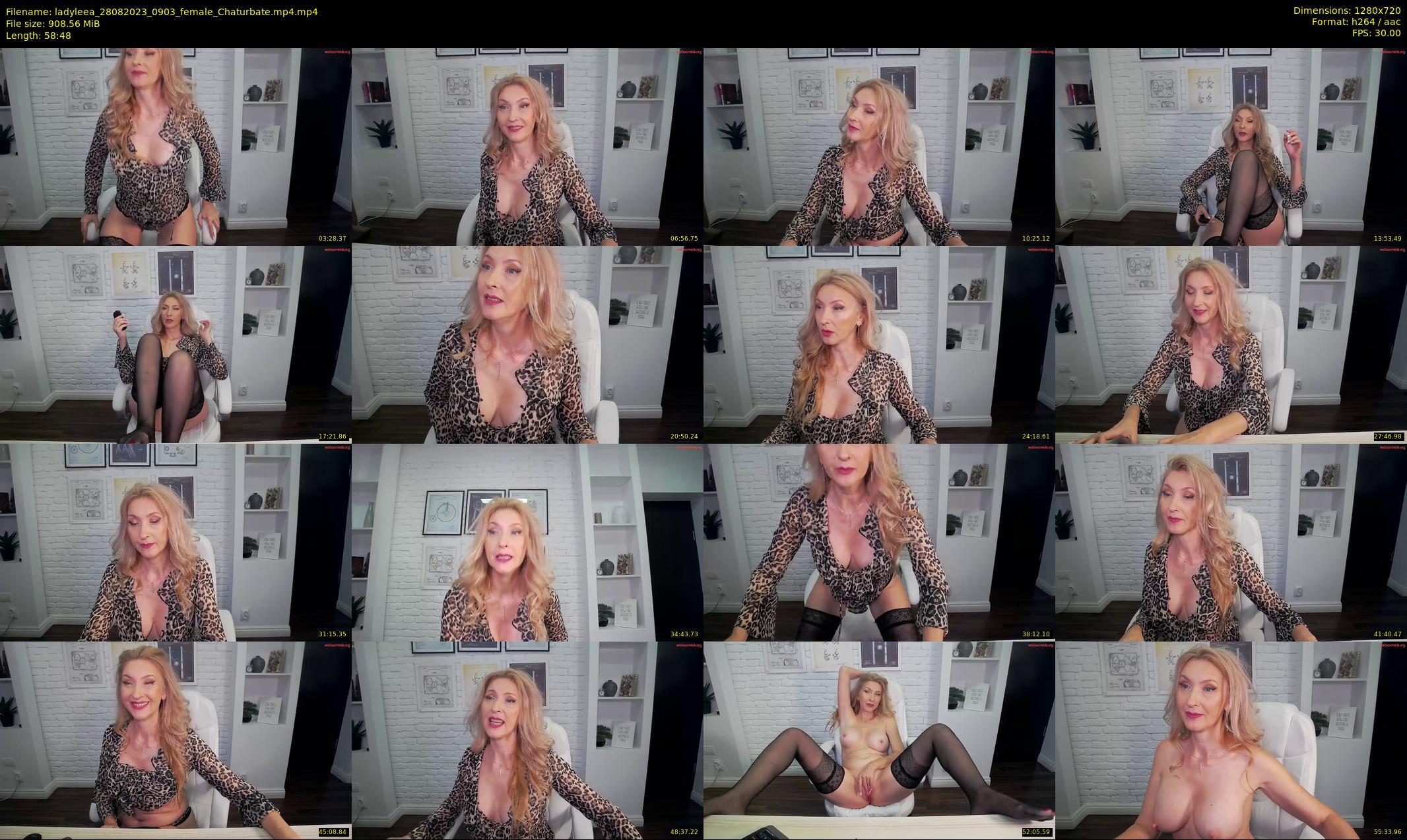 ladyleea — 59 minute Chaturbate female cam show recording, 720p, Aug 28, 2023