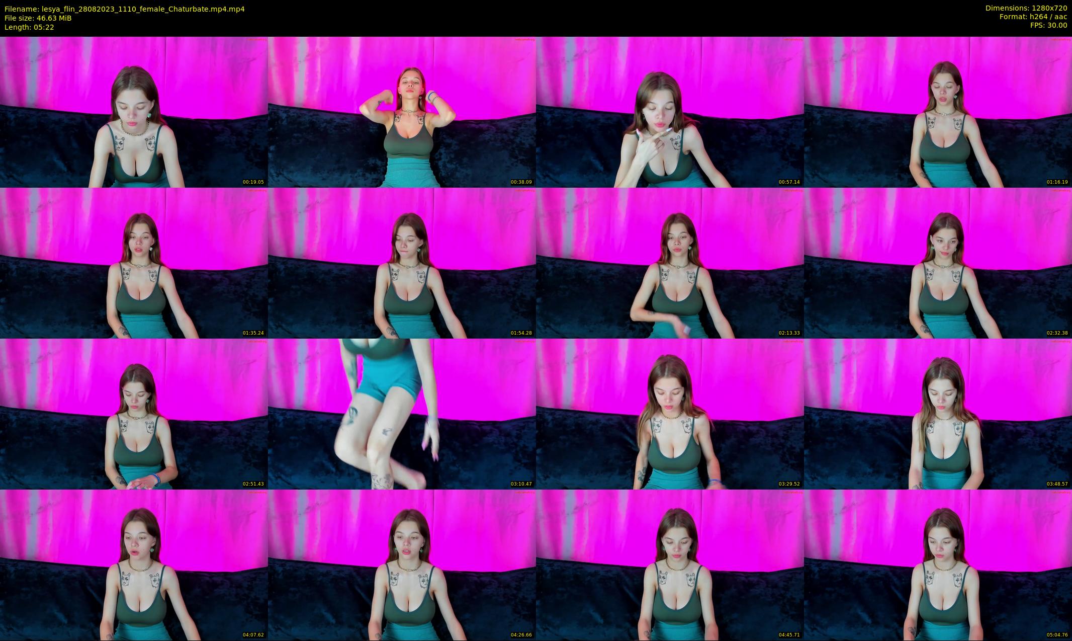 lesya_flin — 6 minute Chaturbate female cam show recording, 720p, Aug 28, 2023