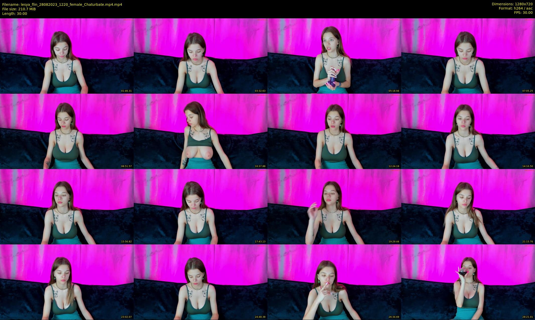 lesya_flin — 30 minute Chaturbate female cam show recording, 720p, Aug 28, 2023
