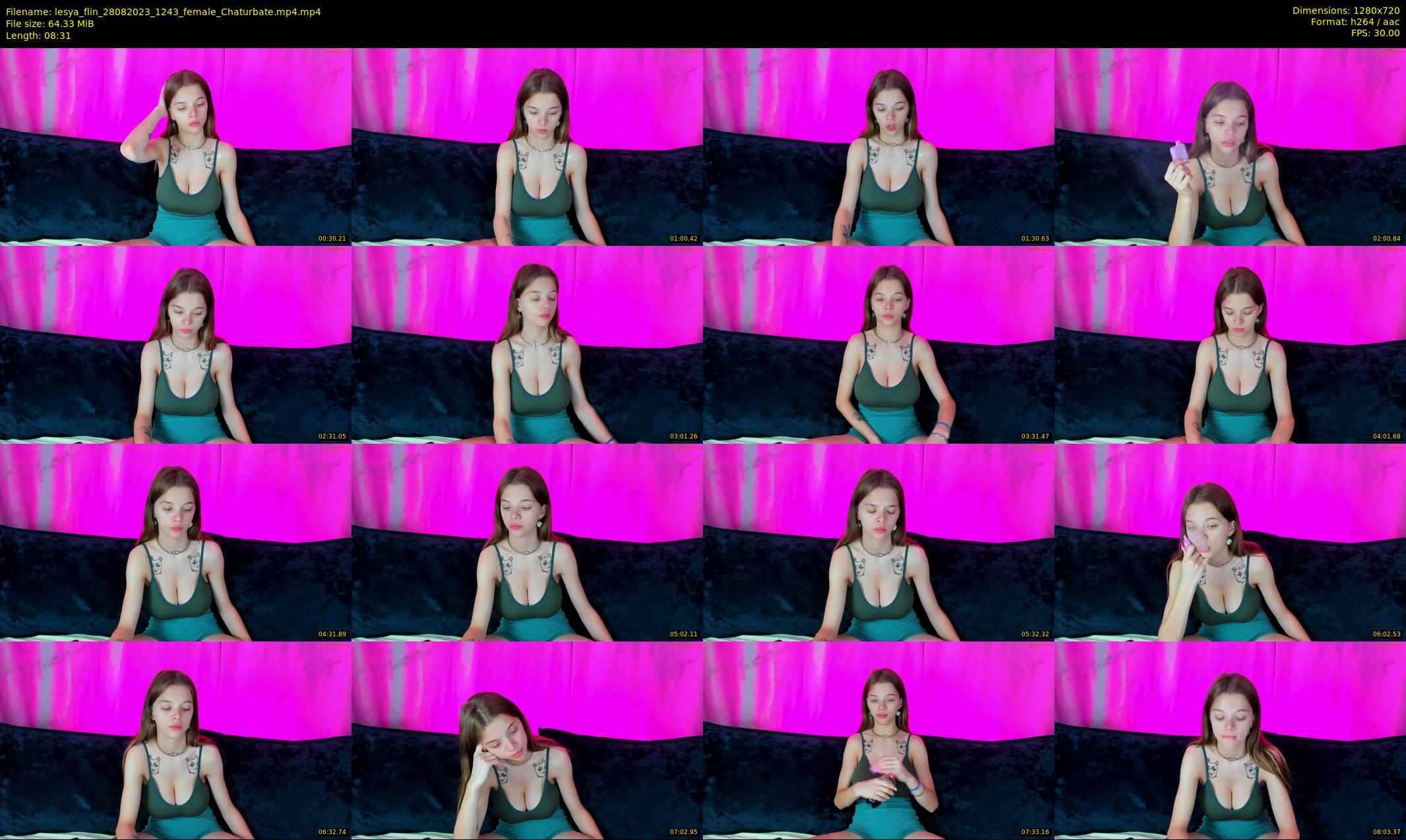 lesya_flin — 9 minute Chaturbate female cam show recording, 720p, Aug 28, 2023