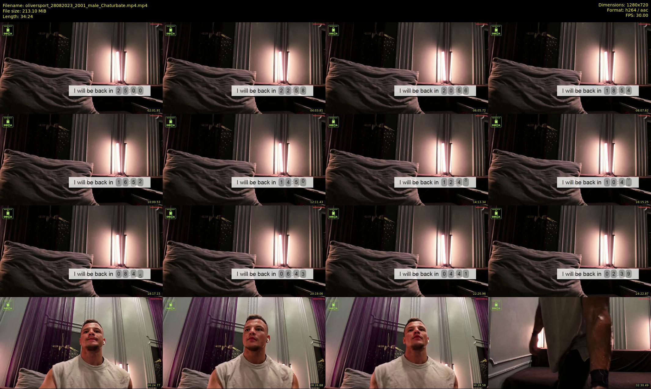 oliversport — 35 minute Chaturbate male cam show recording, 720p, Aug 28, 2023