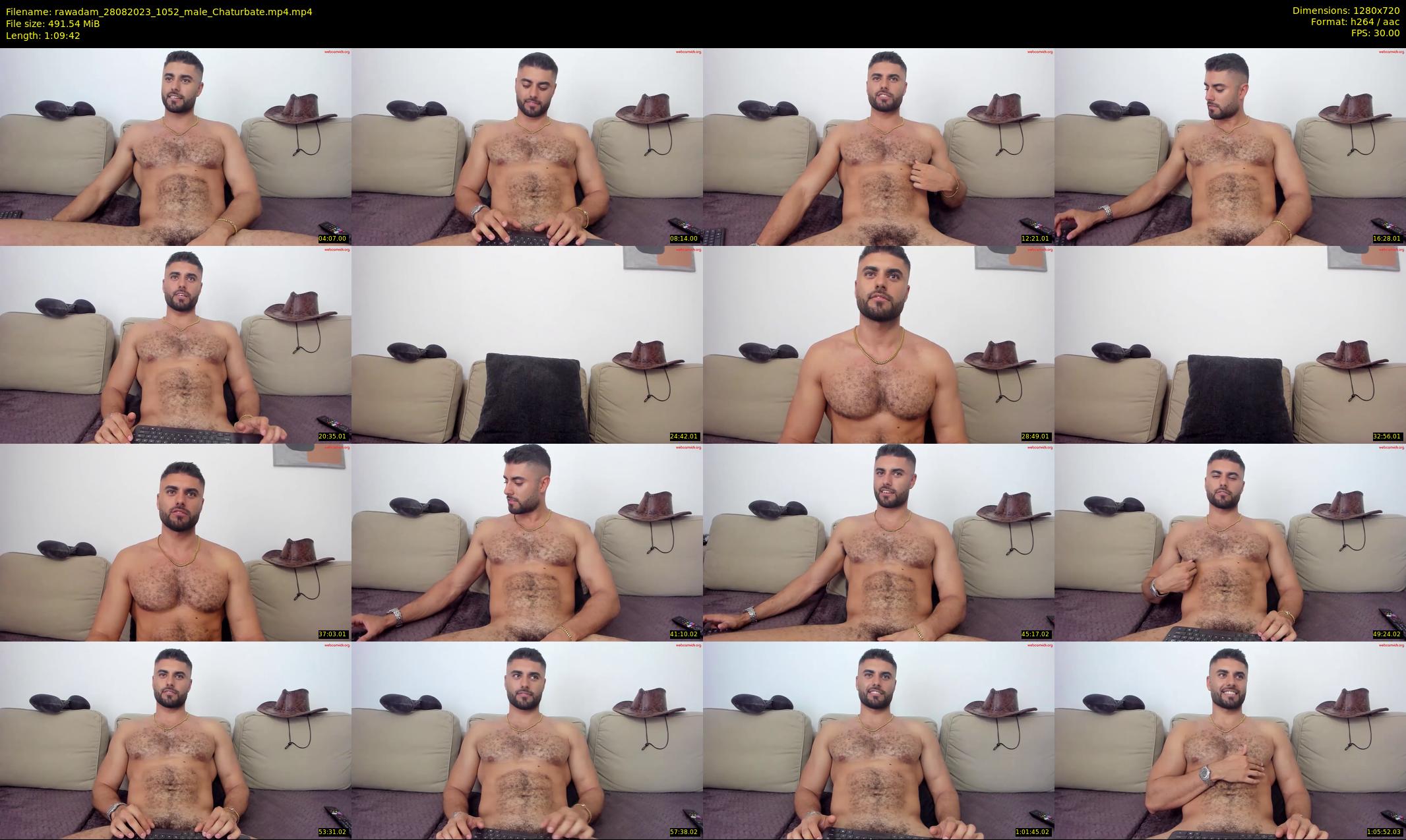 rawadam — 70 minute Chaturbate male cam show recording, 720p, Aug 28, 2023