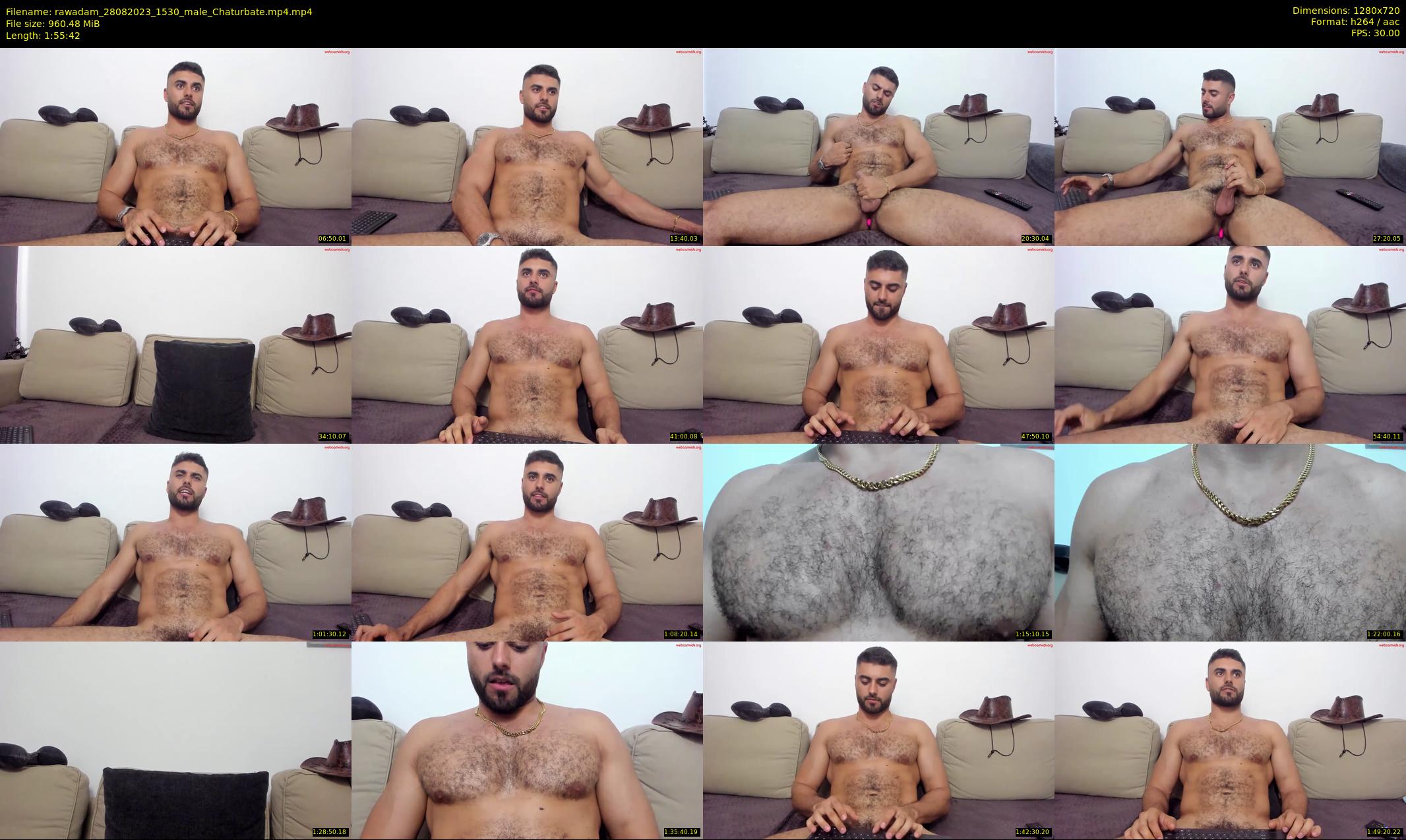 rawadam — 116 minute Chaturbate male cam show recording, 720p, Aug 28, 2023