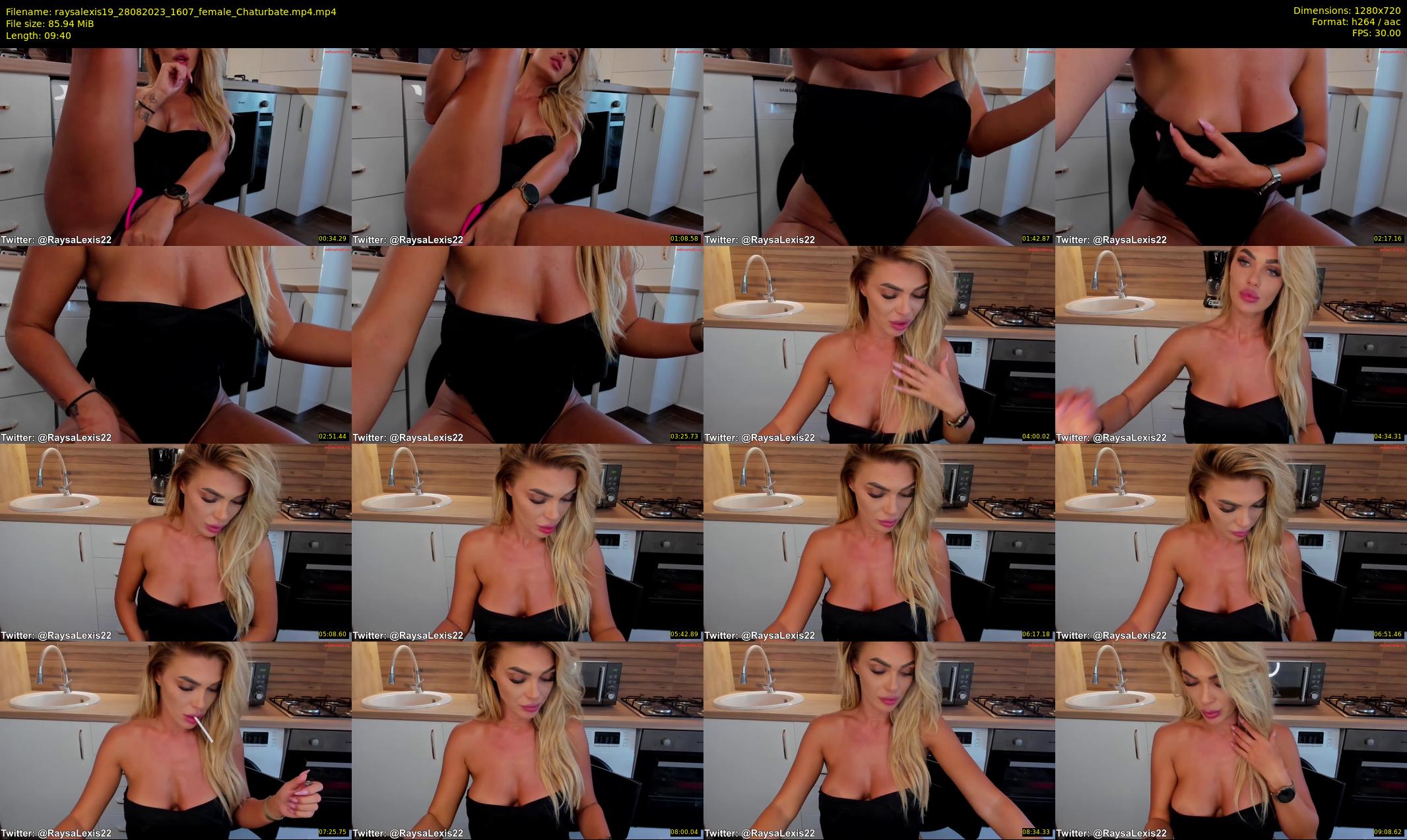 raysalexis19 — 10 minute Chaturbate female cam show recording, 720p, Aug 28, 2023