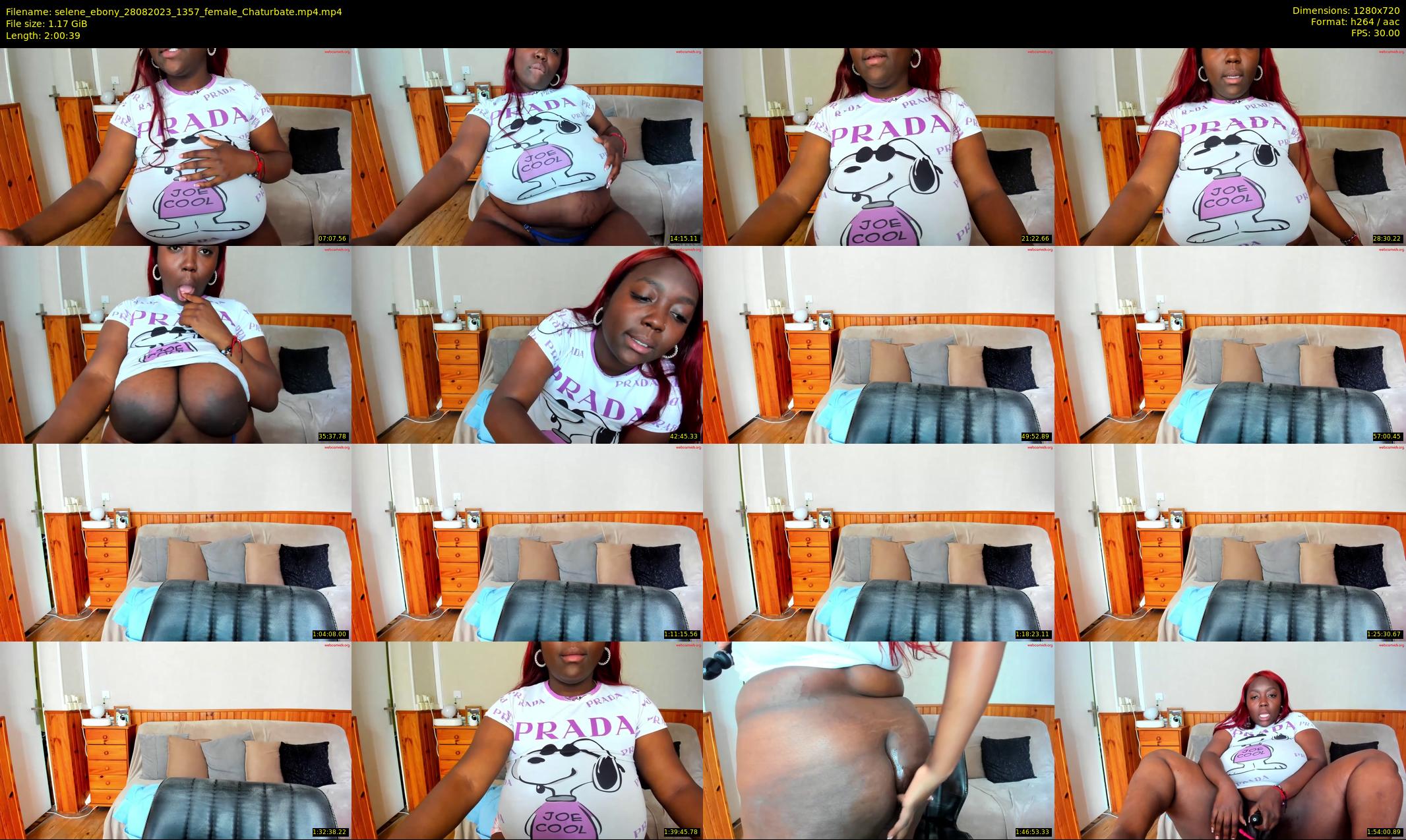 selene_ebony — 121 minute Chaturbate female cam show recording, 720p, Aug 28, 2023
