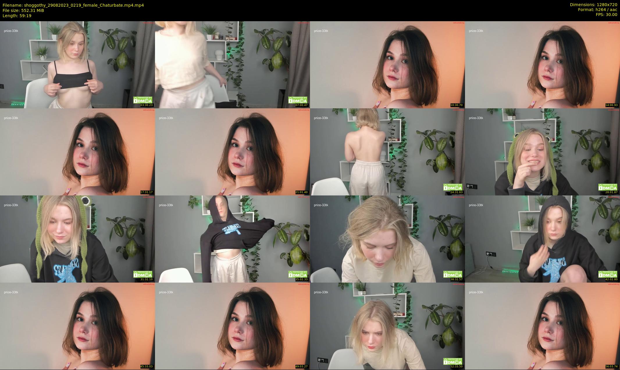 shoggothy — 60 minute Chaturbate female cam show recording, 720p, Aug 29, 2023