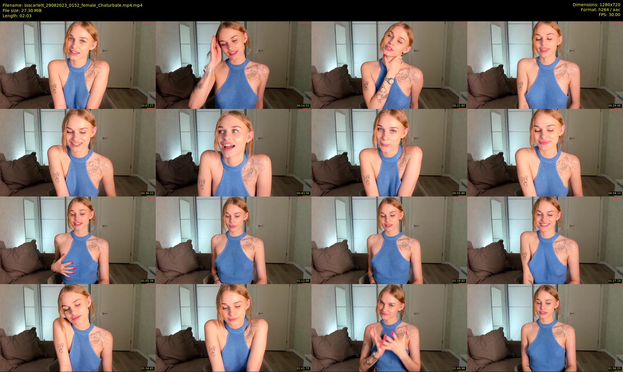 ssscarlett — 3 minute Chaturbate female cam show recording, 720p, Aug 29, 2023