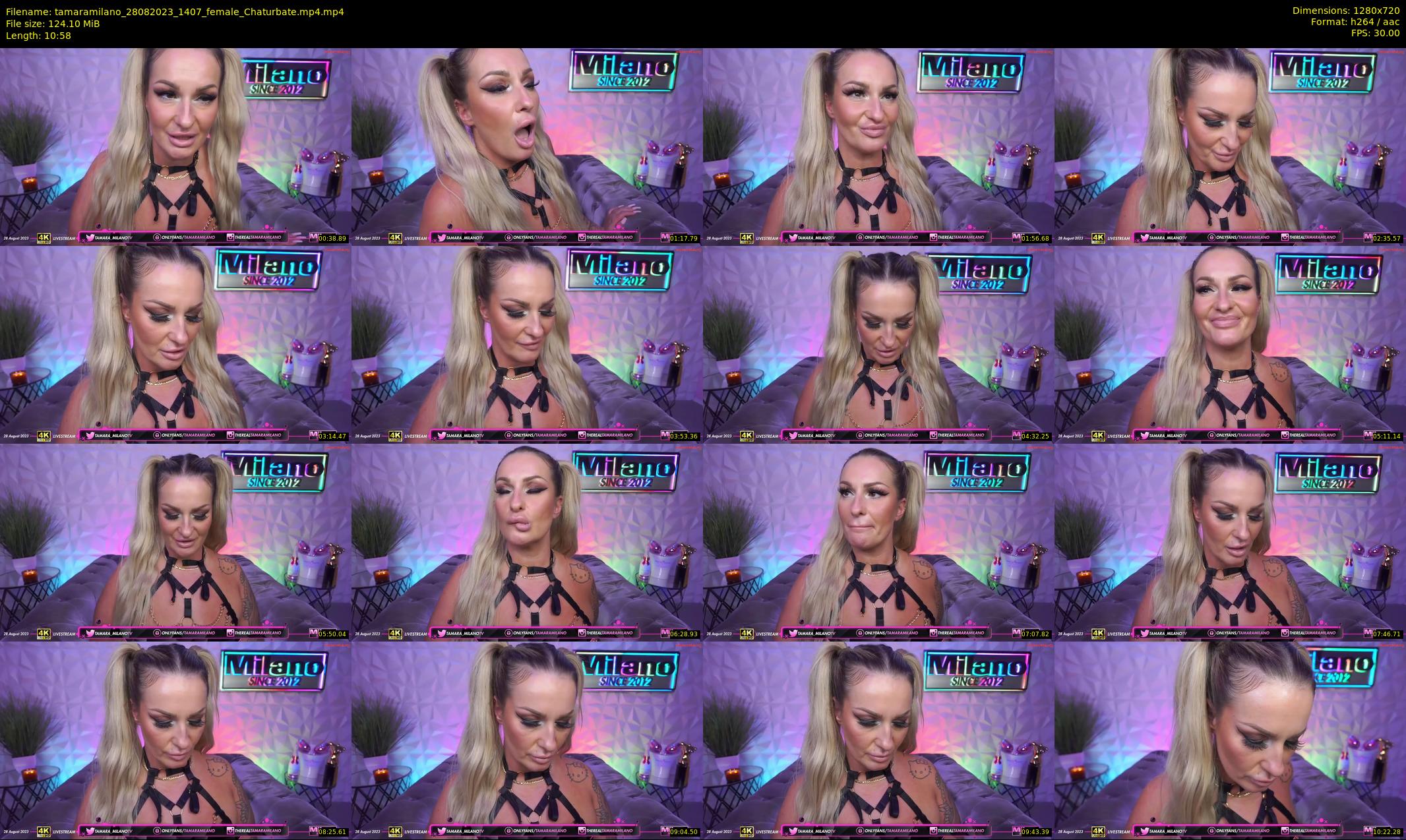tamaramilano — 11 minute Chaturbate female cam show recording, 720p, Aug 28, 2023