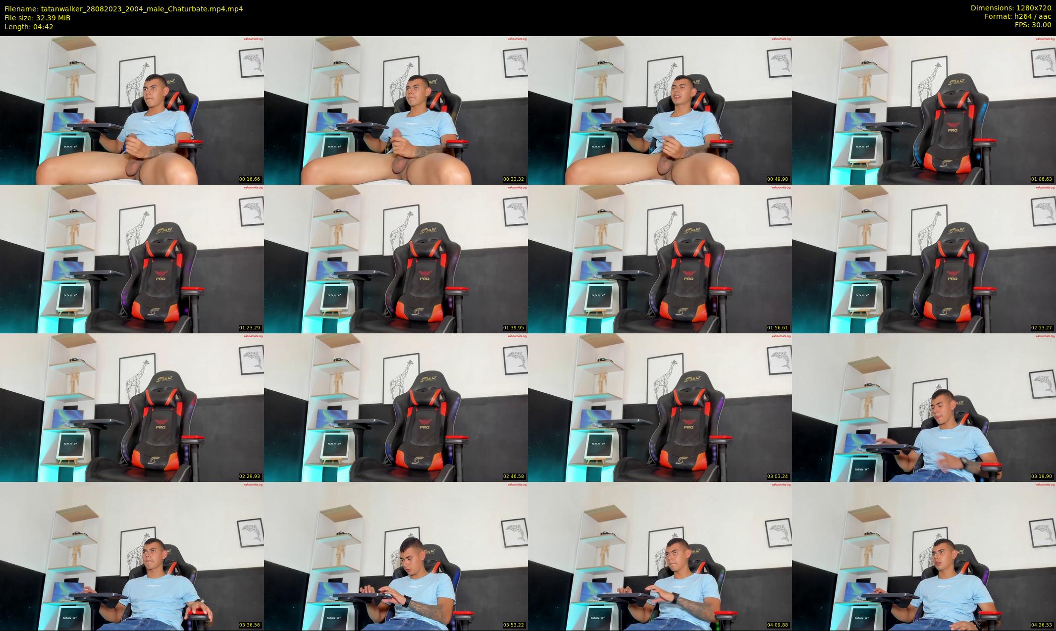 tatanwalker — 5 minute Chaturbate male cam show recording, 720p, Aug 28, 2023