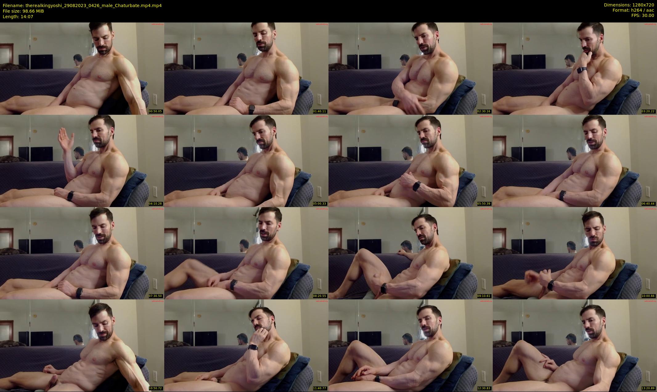 therealkingyoshi — 15 minute Chaturbate male cam show recording, 720p, Aug 29, 2023