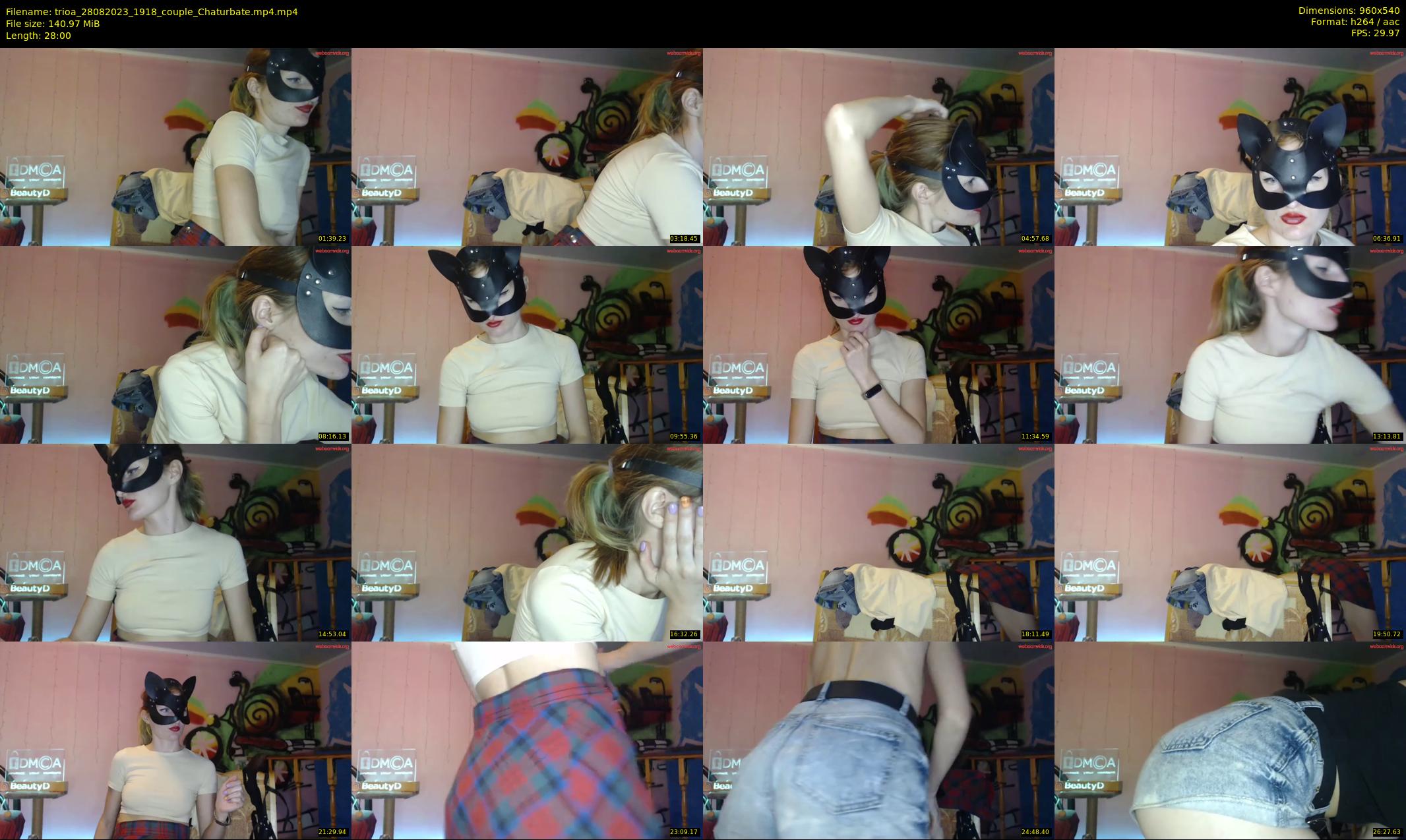 trioa — 28 minute Chaturbate couple cam show recording, 480p, Aug 28, 2023