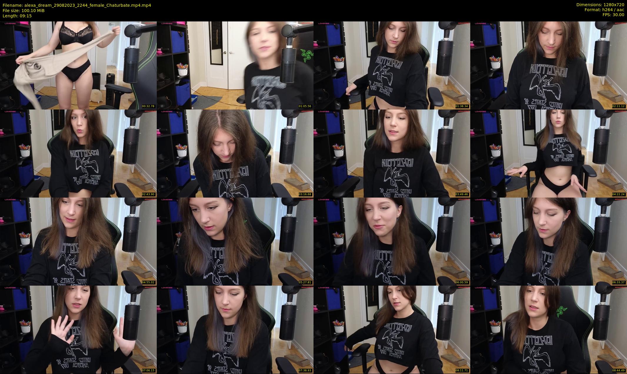 alexa_dream — 10 minute Chaturbate female cam show recording, 720p, Aug 29, 2023