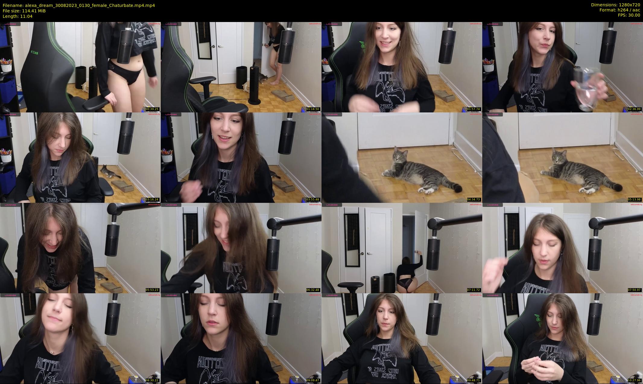 alexa_dream — 12 minute Chaturbate female cam show recording, 720p, Aug 30, 2023