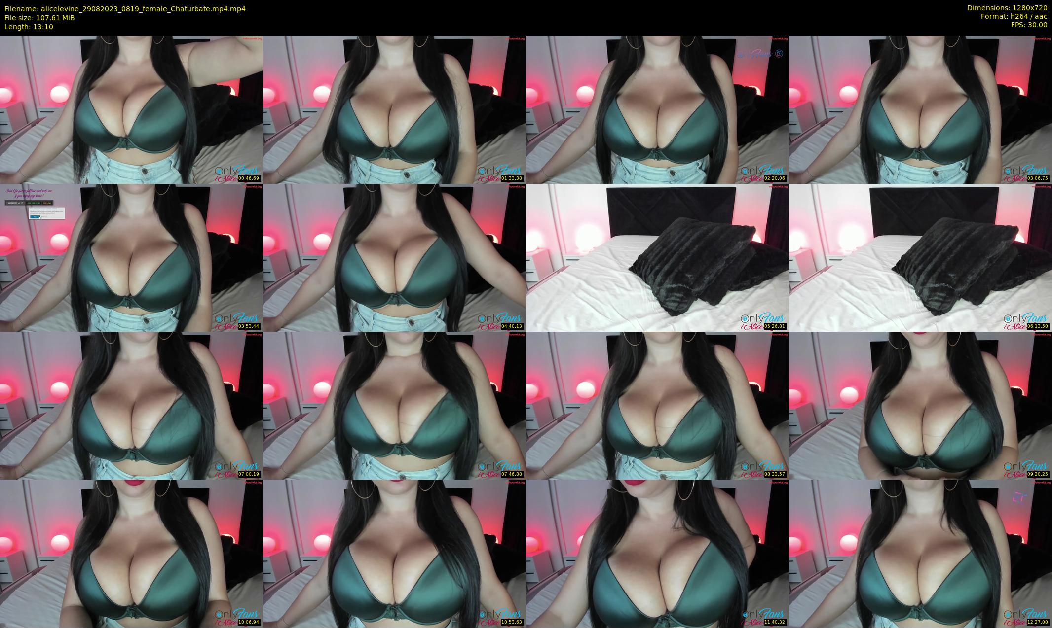 alicelevine — 14 minute Chaturbate female cam show recording, 720p, Aug 29, 2023