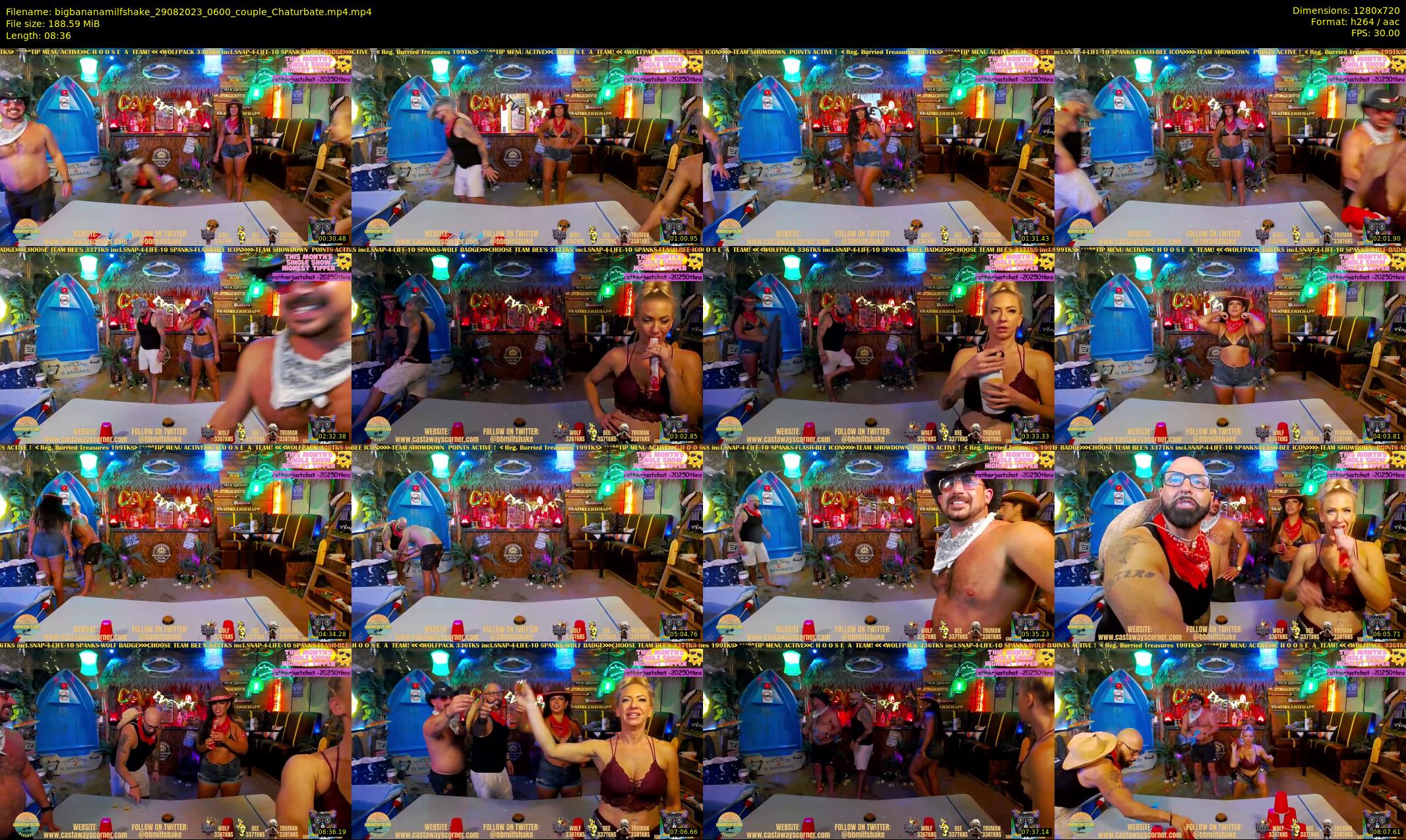 bigbananamilfshake — 9 minute Chaturbate couple cam show recording, 720p, Aug 29, 2023