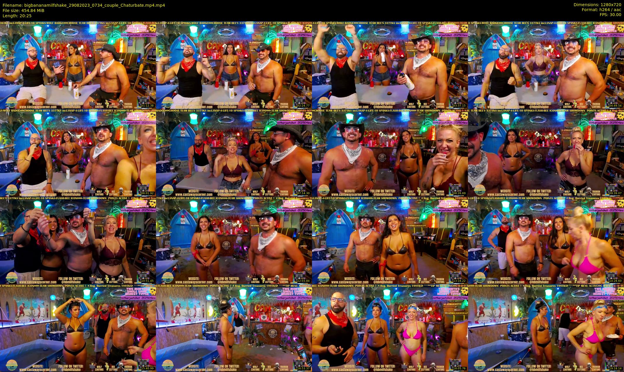 bigbananamilfshake — 21 minute Chaturbate couple cam show recording, 720p, Aug 29, 2023