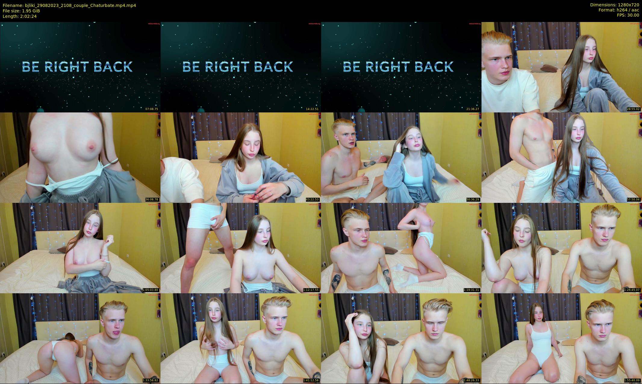 bjliki — 123 minute Chaturbate couple cam show recording, 720p, Aug 29, 2023