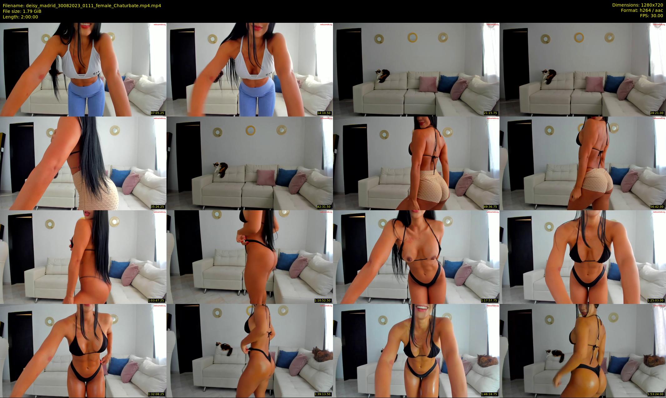 deisy_madrid — 120 minute Chaturbate female cam show recording, 720p, Aug 30, 2023