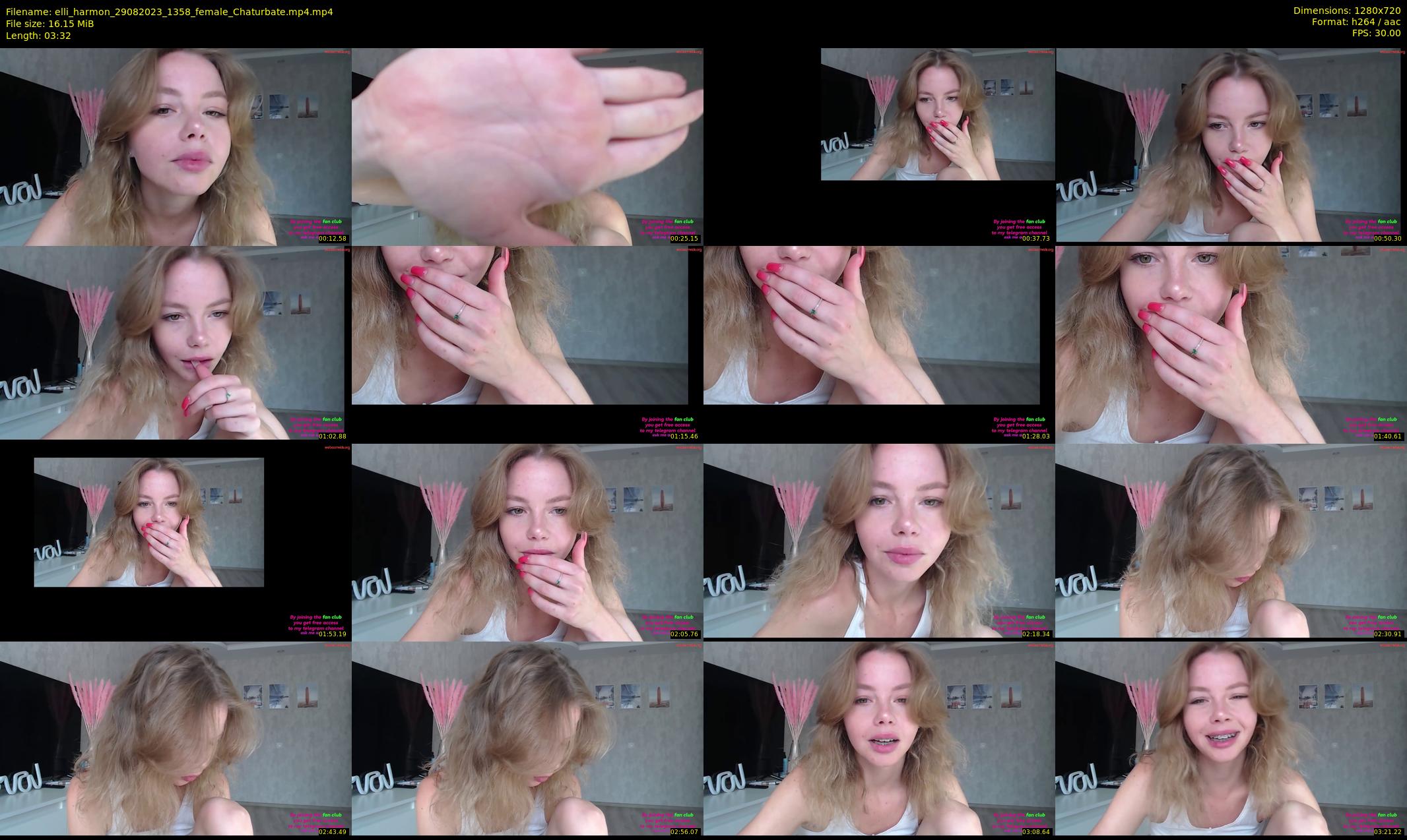 elli_harmon — 4 minute Chaturbate female cam show recording, 720p, Aug 29, 2023