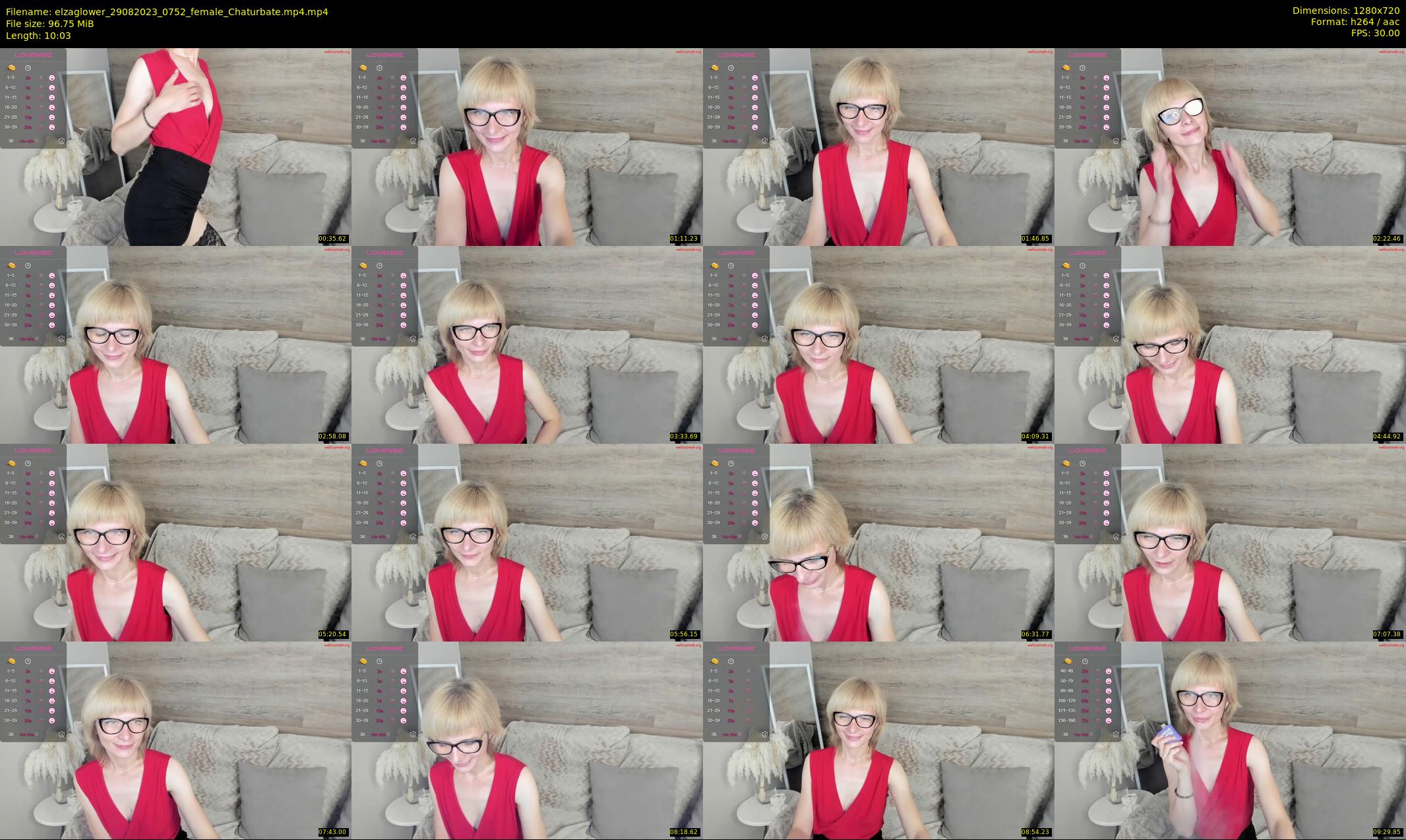 elzaglower — 11 minute Chaturbate female cam show recording, 720p, Aug 29, 2023