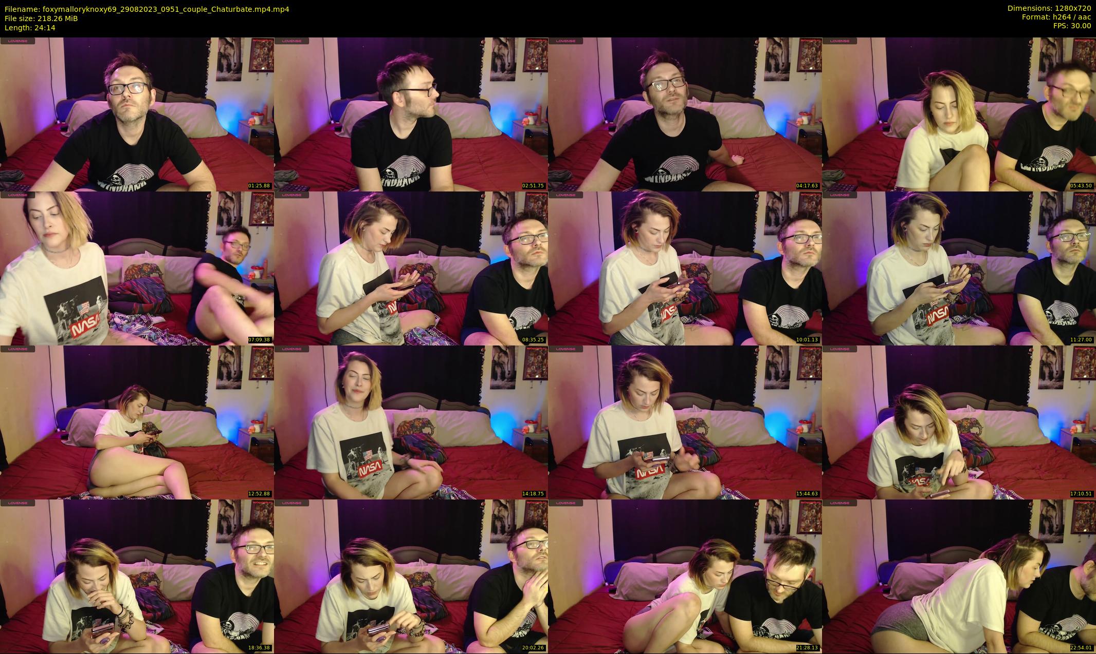 foxymalloryknoxy69 — 25 minute Chaturbate couple cam show recording, 720p, Aug 29, 2023