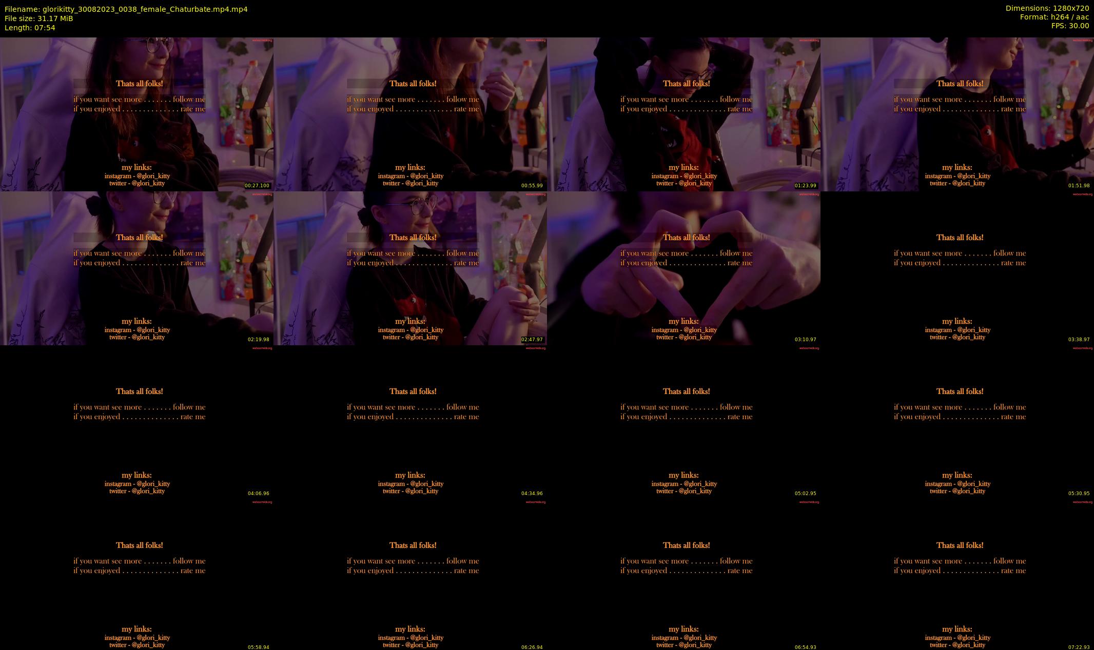 glorikitty — 8 minute Chaturbate female cam show recording, 720p, Aug 30, 2023